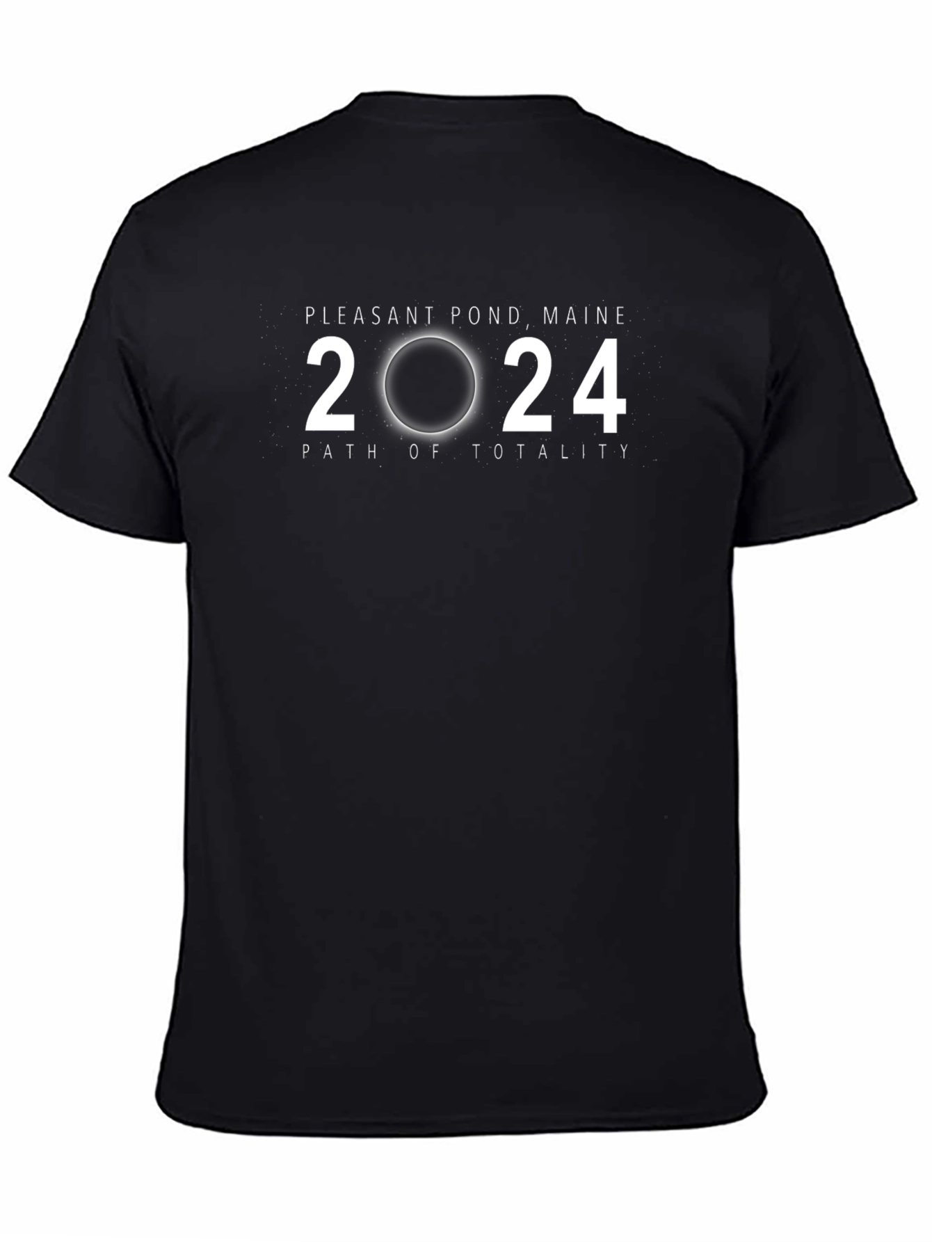 Pleasant Pond Maine 2024 Total Solar Eclipse T-Shirt