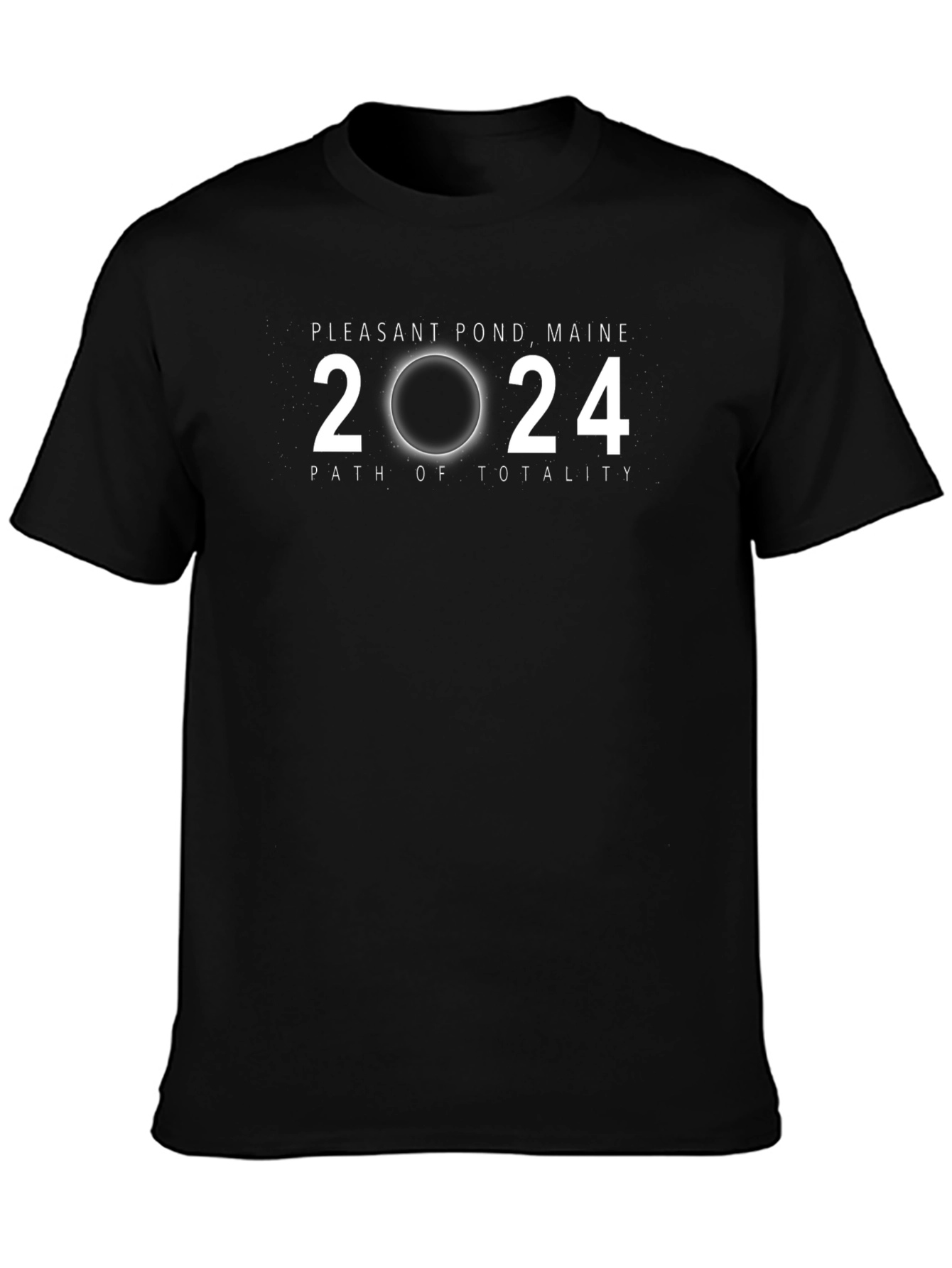 Pleasant Pond Maine 2024 Total Solar Eclipse T-Shirt