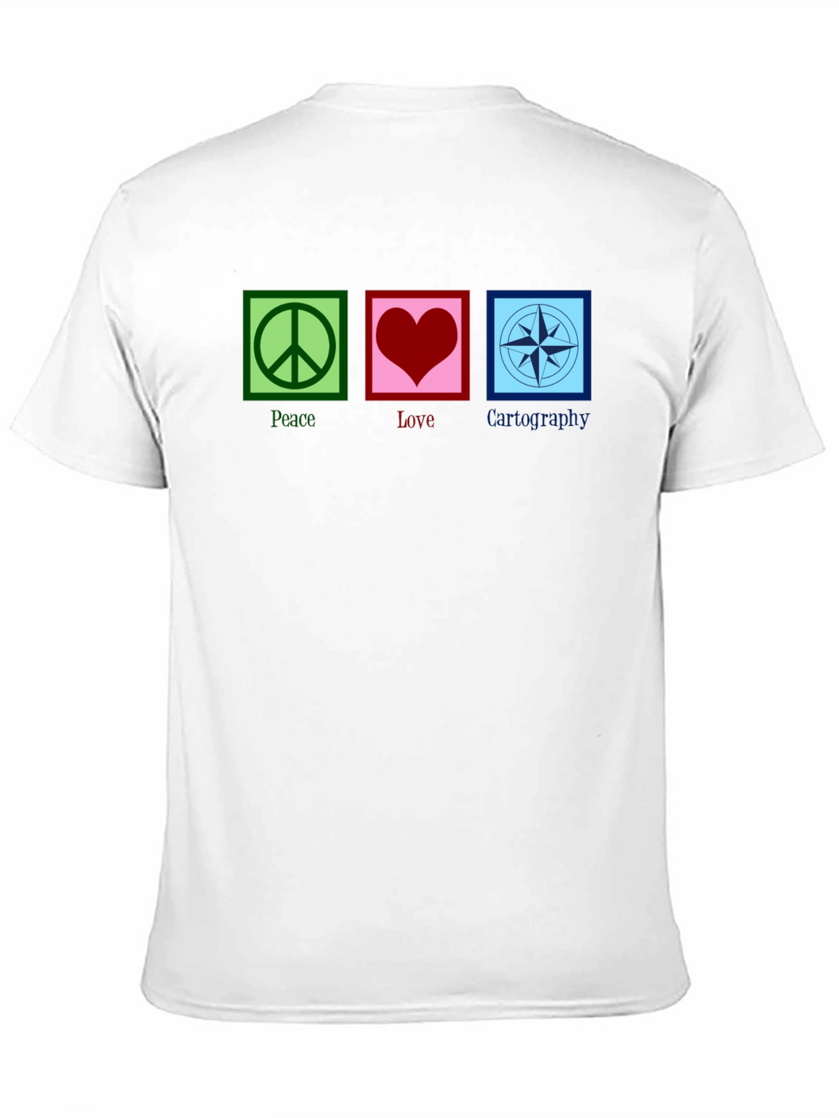 Peace Love Cartography Black T-Shirt