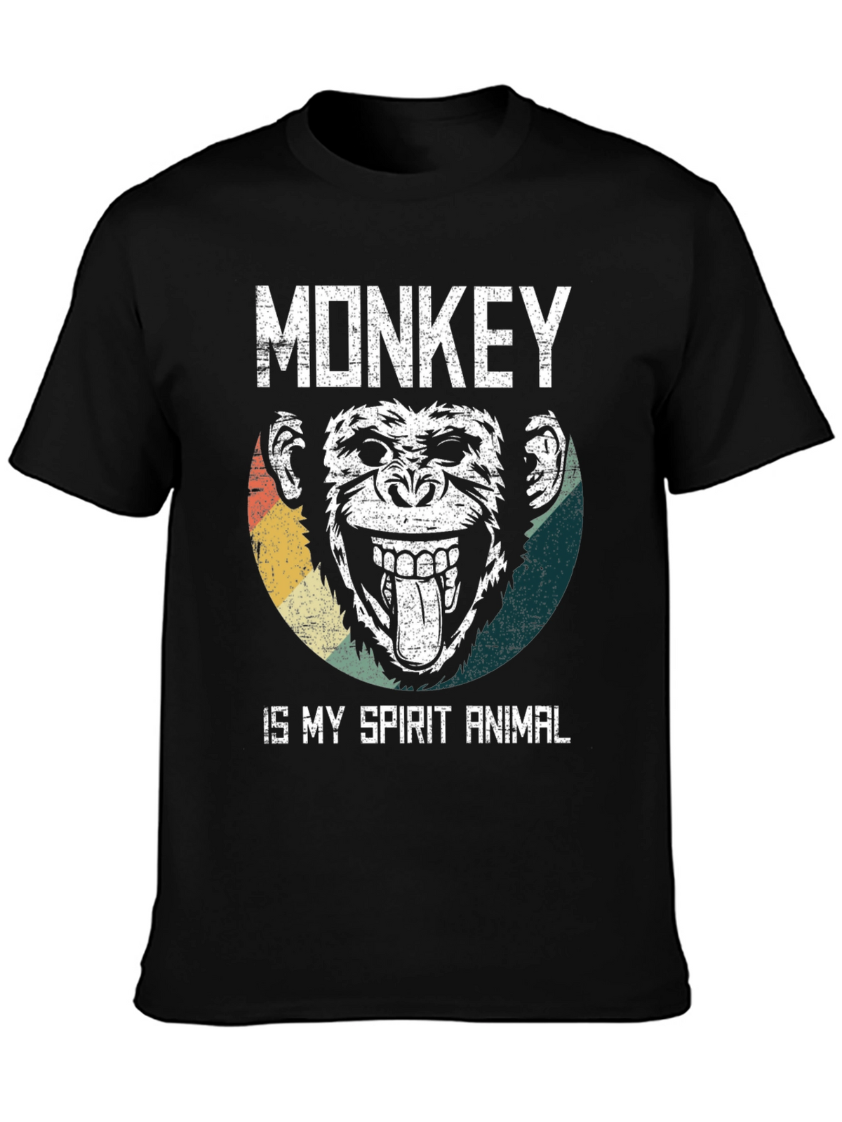 Monkey Spirit Animal Graphic Tee - Fun Novelty T-Shirt