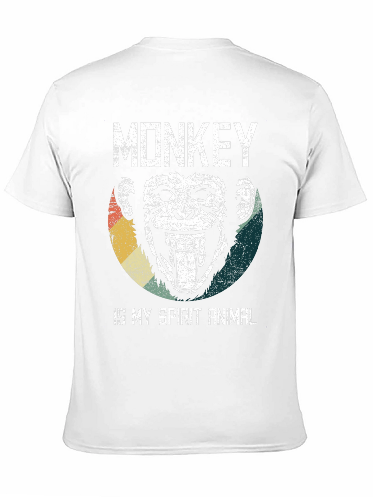 Monkey Spirit Animal Graphic Tee - Fun Novelty T-Shirt