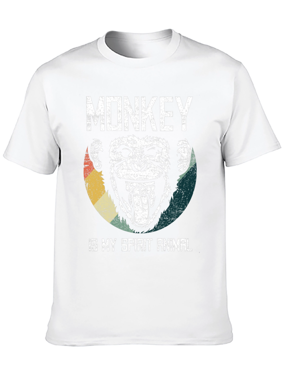 Monkey Spirit Animal Graphic Tee - Fun Novelty T-Shirt