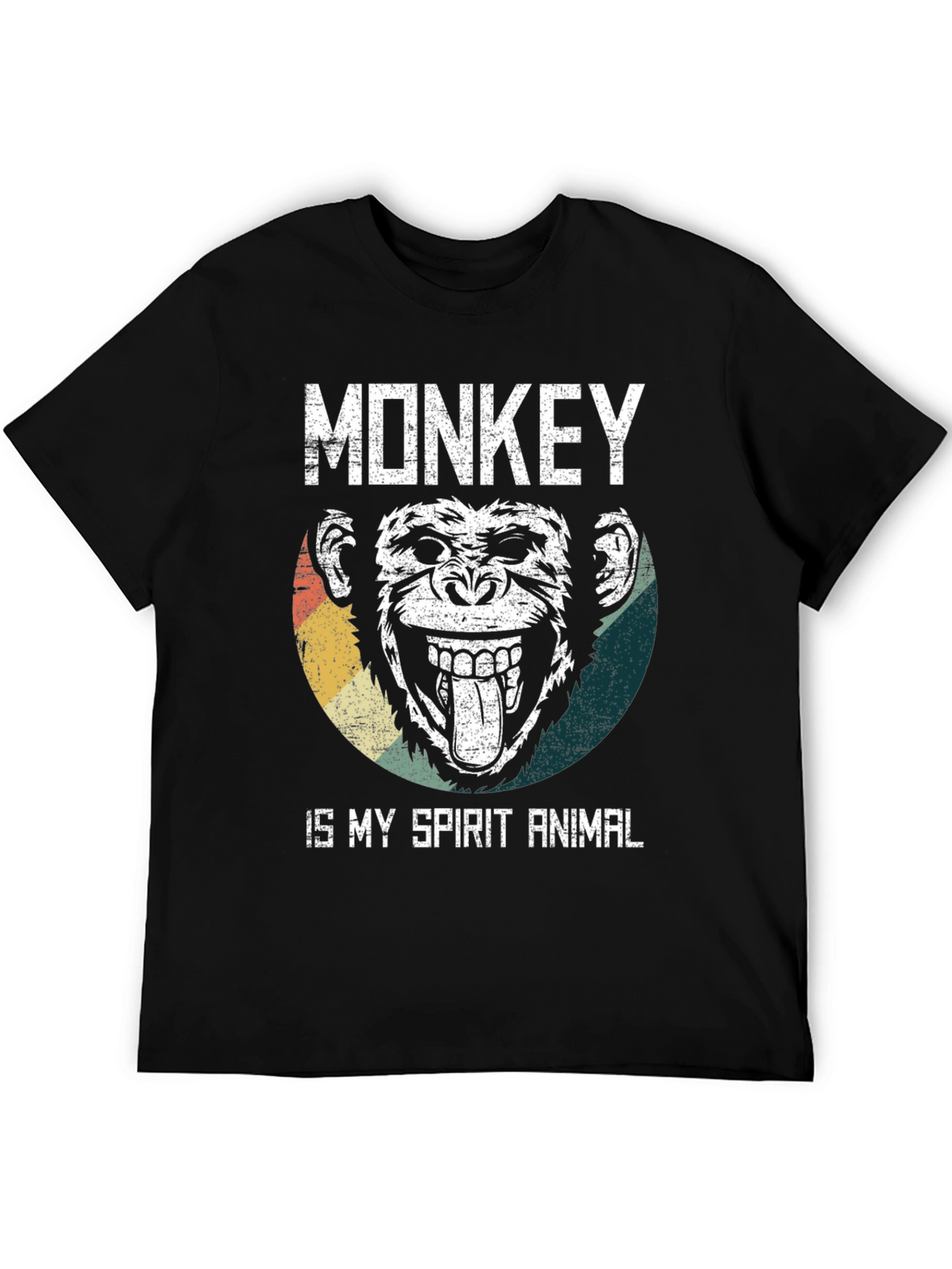 Monkey Spirit Animal Graphic Tee - Fun Novelty T-Shirt