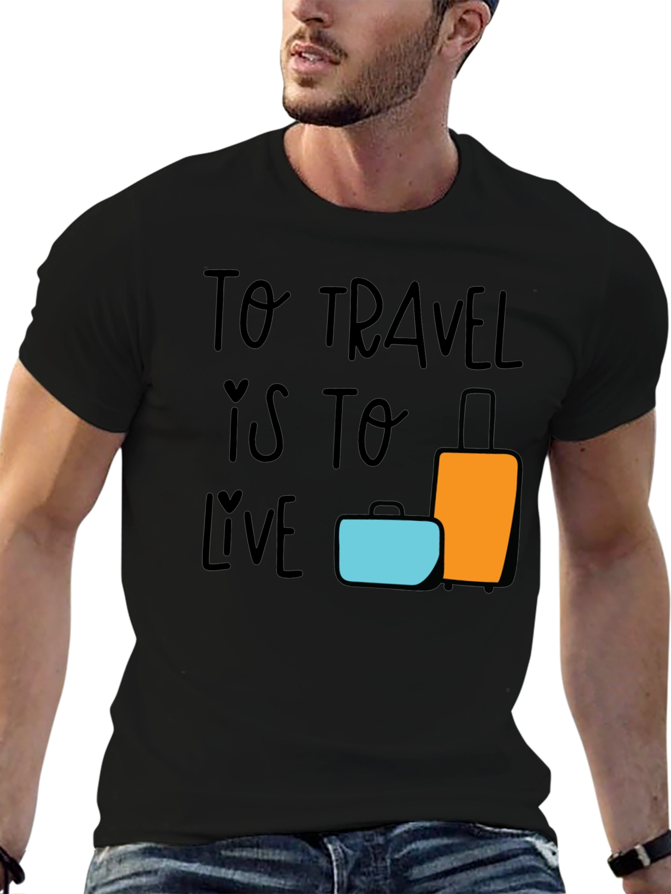Travel is to Live Graphic T-Shirt