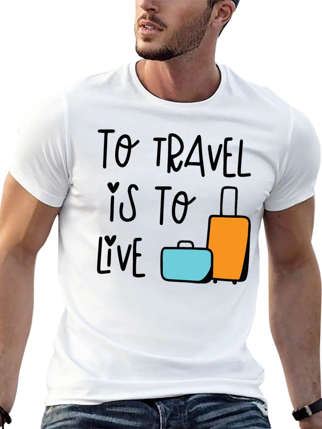 Travel is to Live Graphic T-Shirt