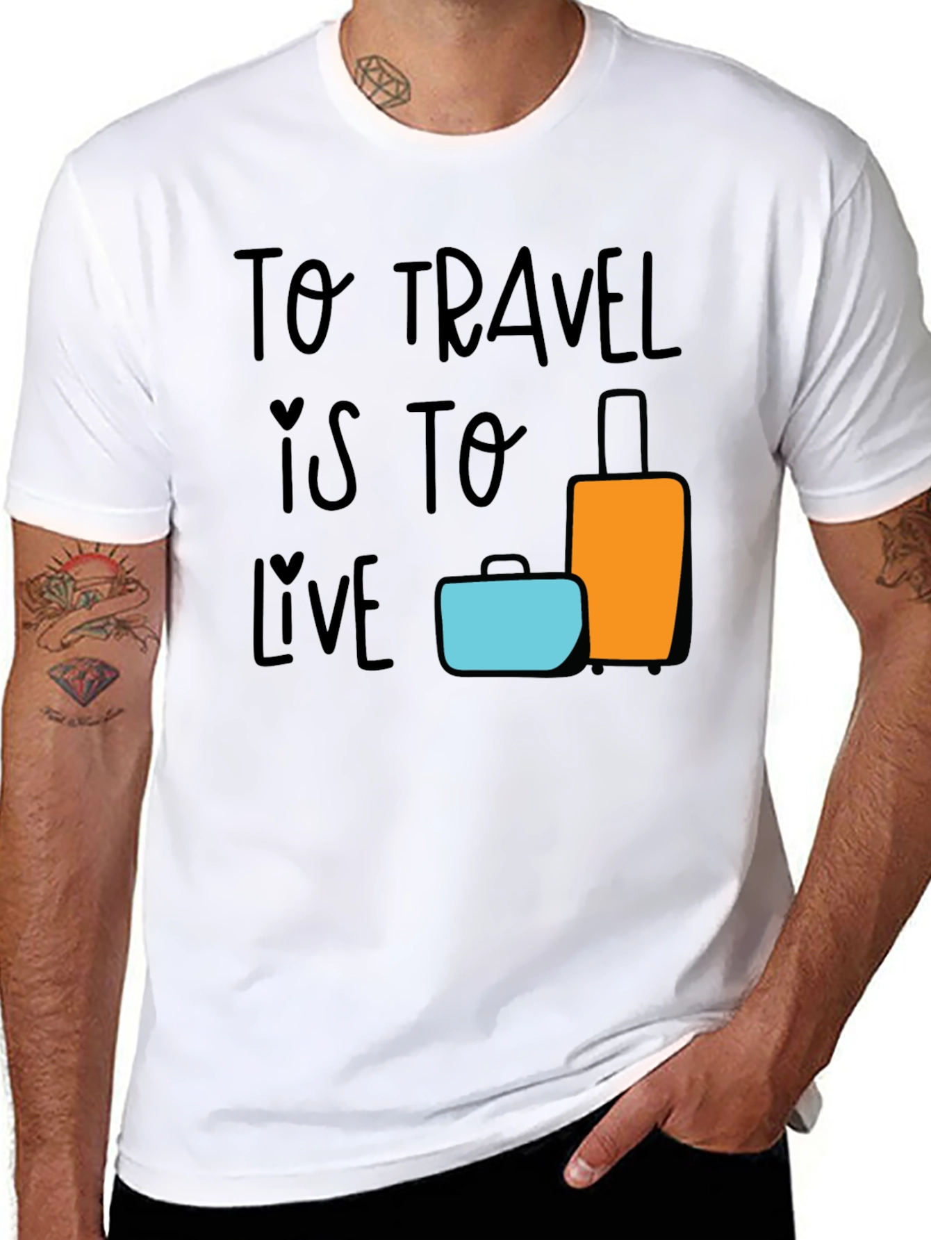 Travel is to Live Graphic T-Shirt