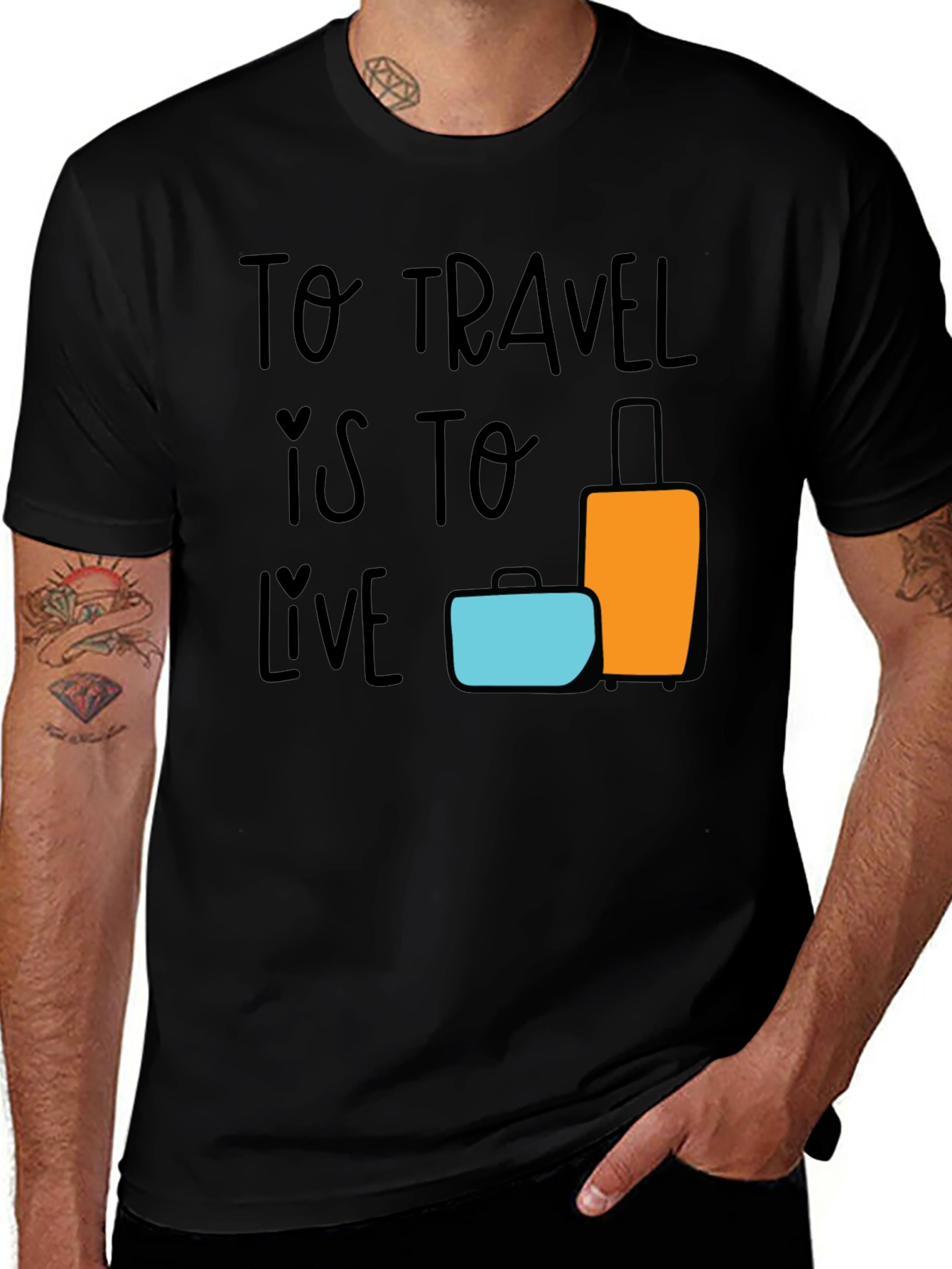 Travel is to Live Graphic T-Shirt