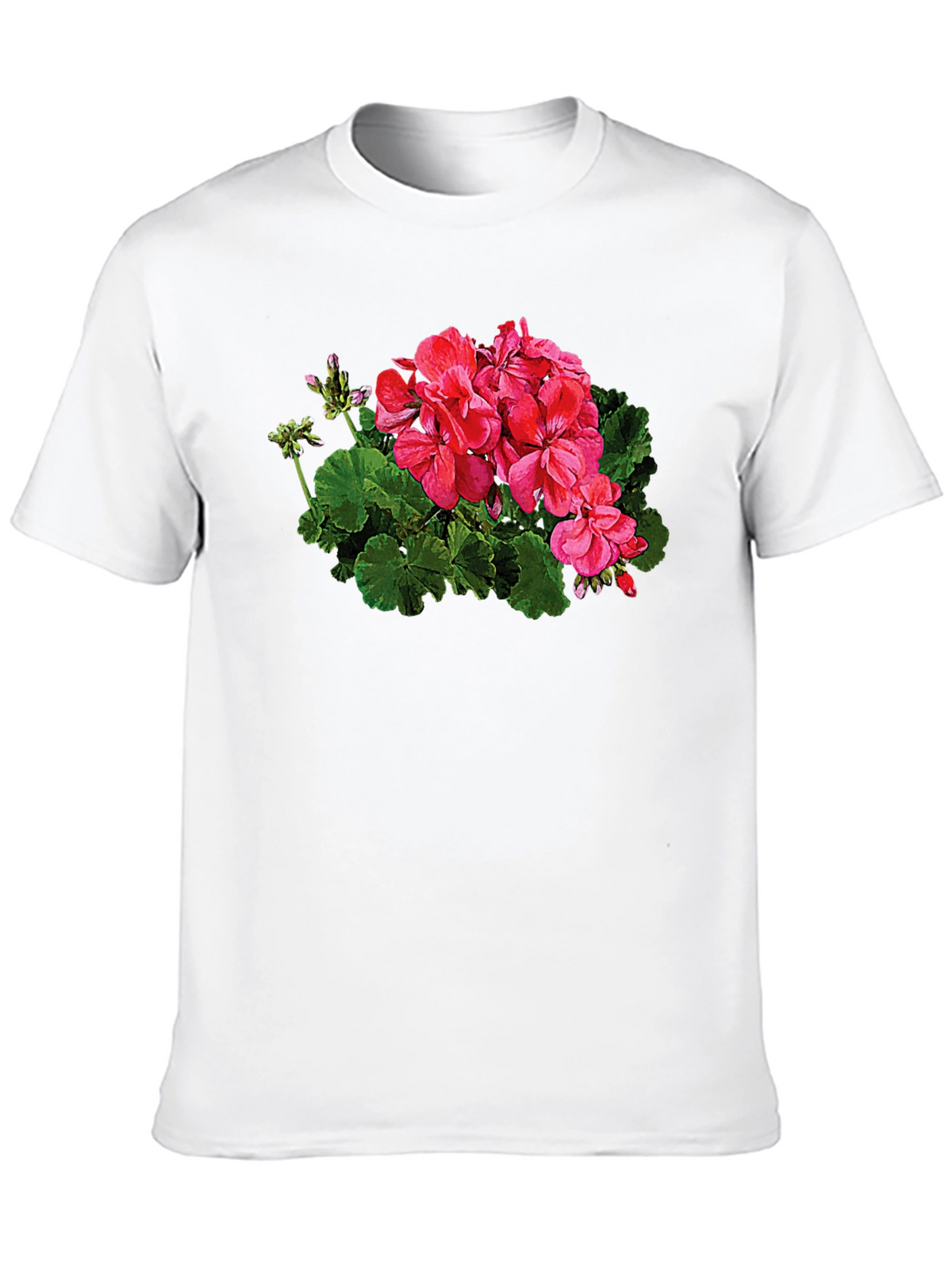 Floral Graphic Print Black T-Shirt