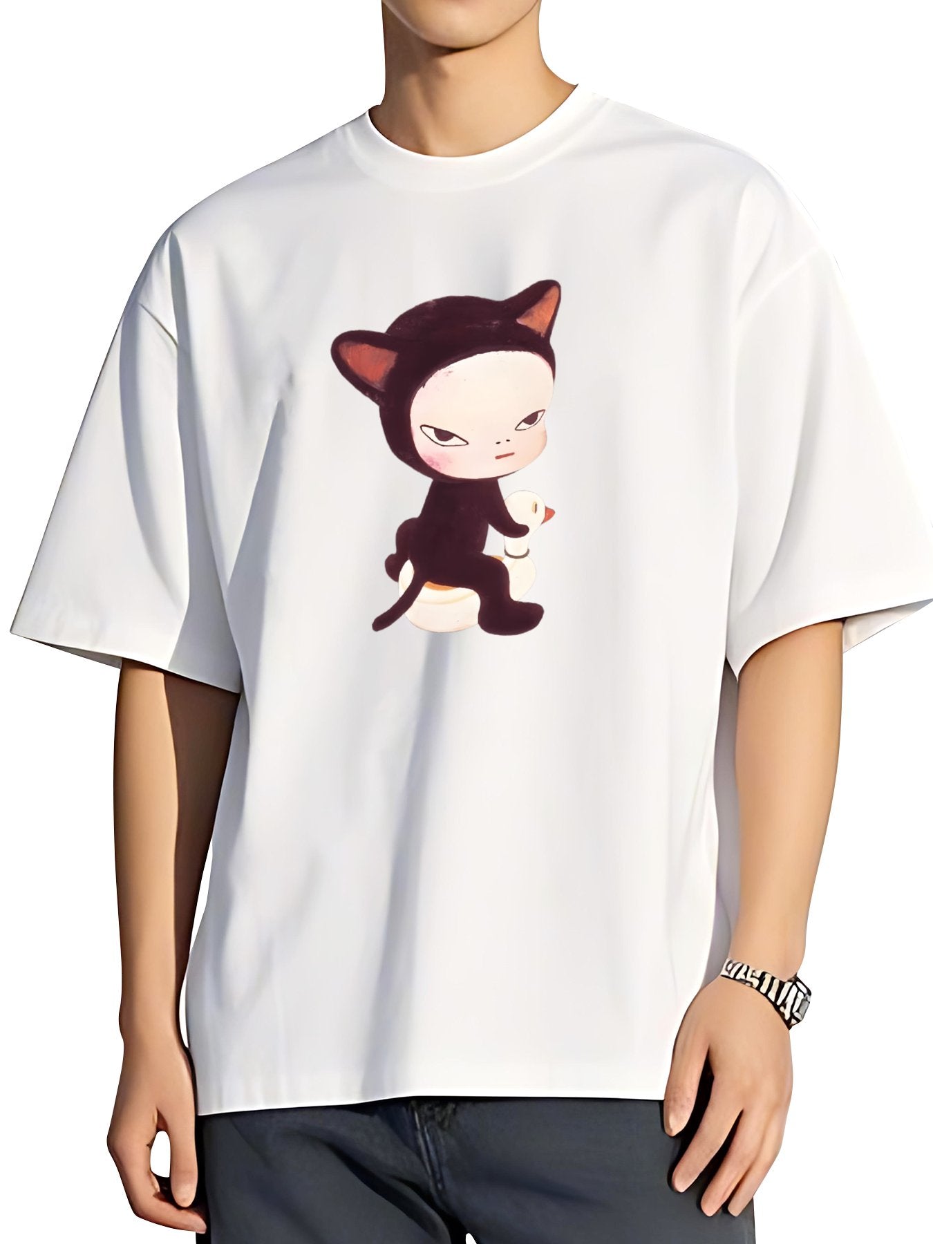 T-shirt Yoshitomo Nara Vintage Wash Japanese Design T-Shirt 2