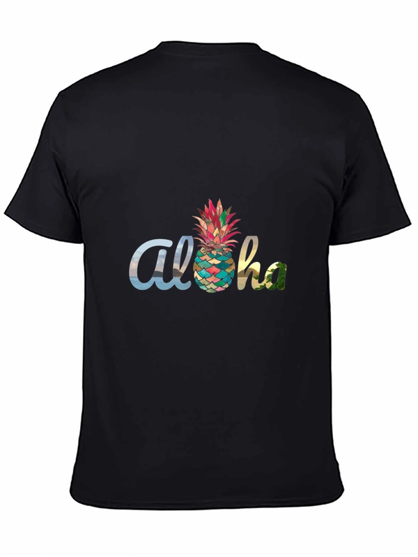 Aloha Pineapple Graphic T-Shirt - Tropical Vibes