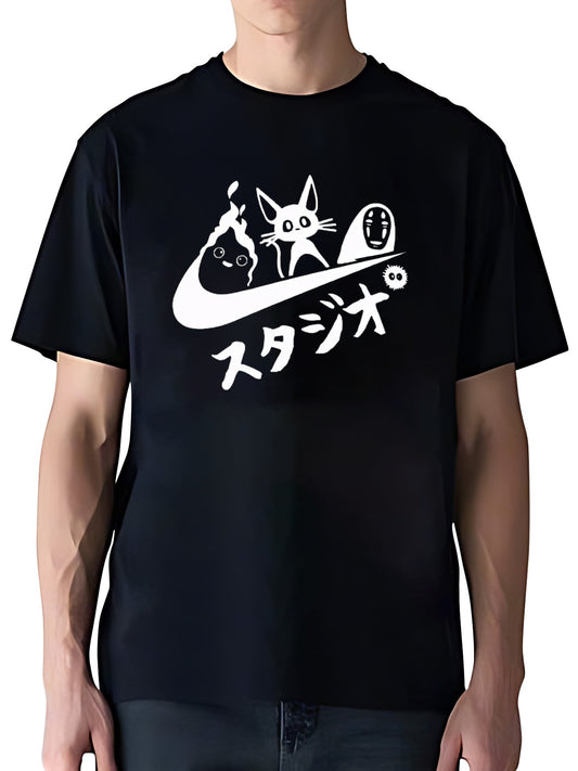 T-shirt Ghibli No Face Kaonashi Vintage Wash Japanese Design T-Shirt