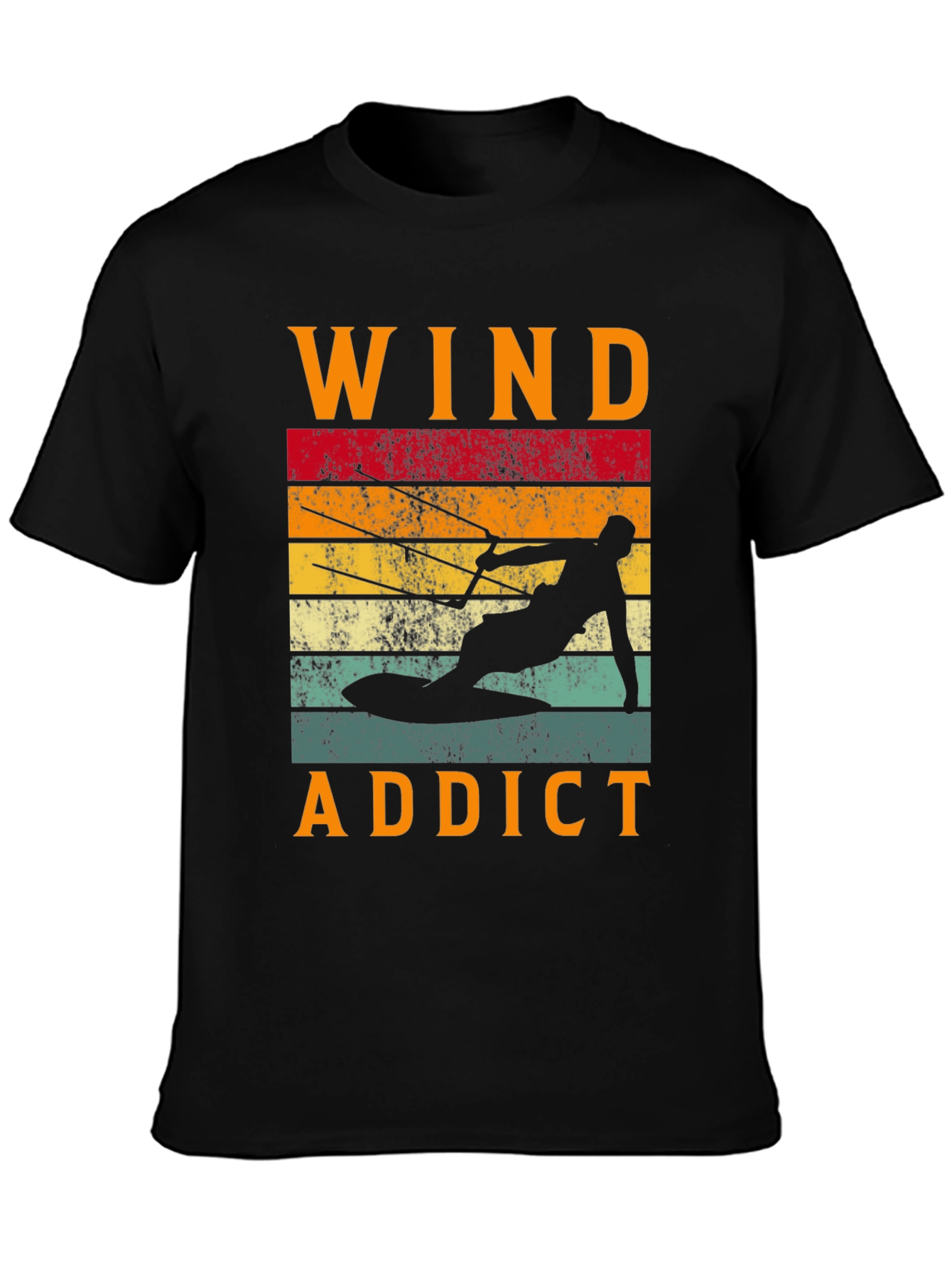 Wind Addict Graphic Tee - Kitesurfing Design