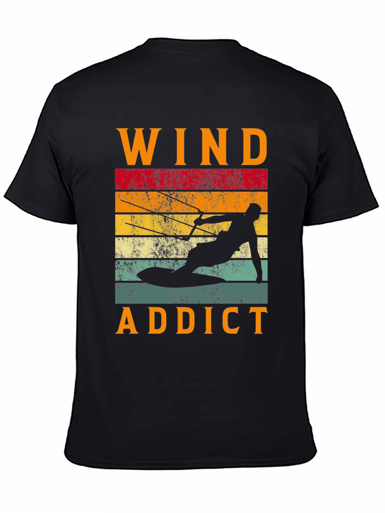 Wind Addict Graphic Tee - Kitesurfing Design