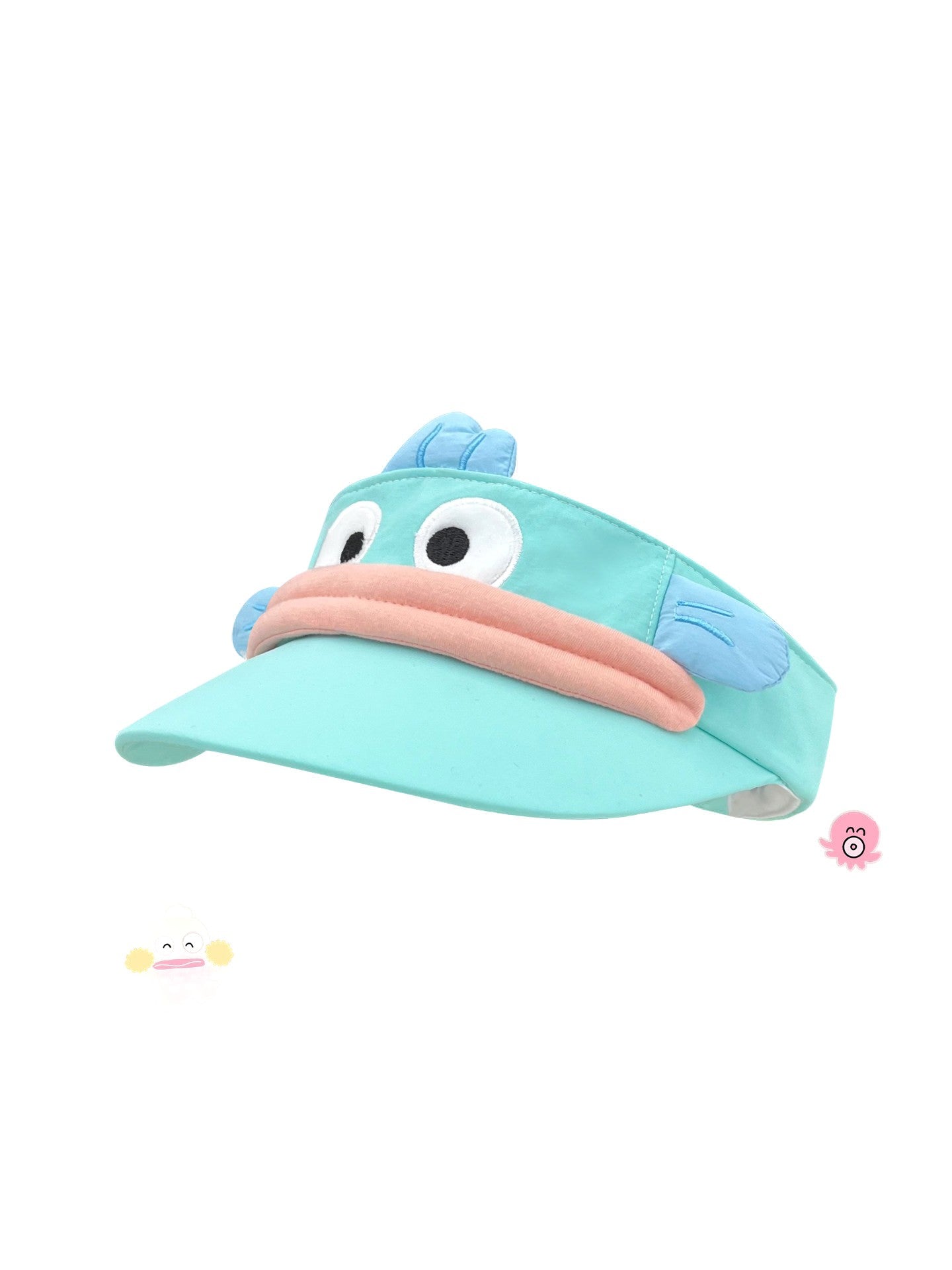 Cartoon Fish Design Open Top Visor Hat Quick Dry Sun Protection