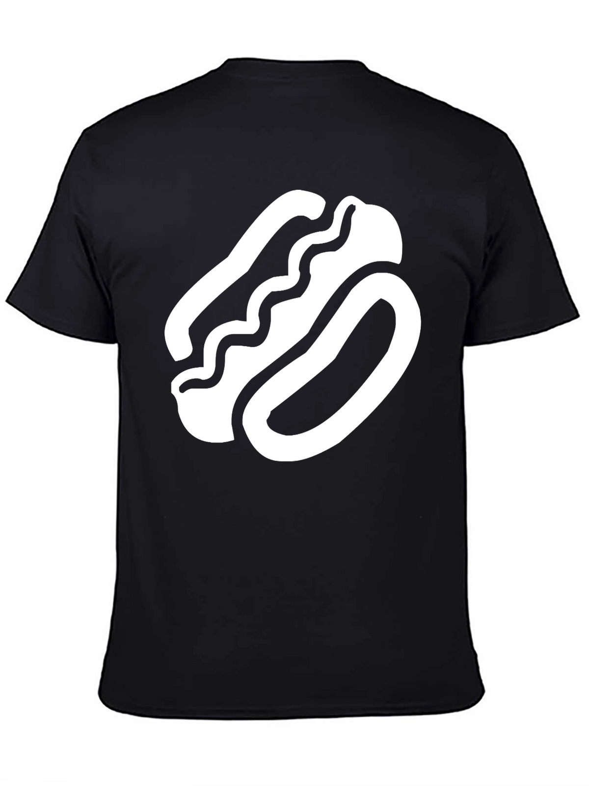 Hot Dog Graphic T-Shirt - Unisex Black Tee