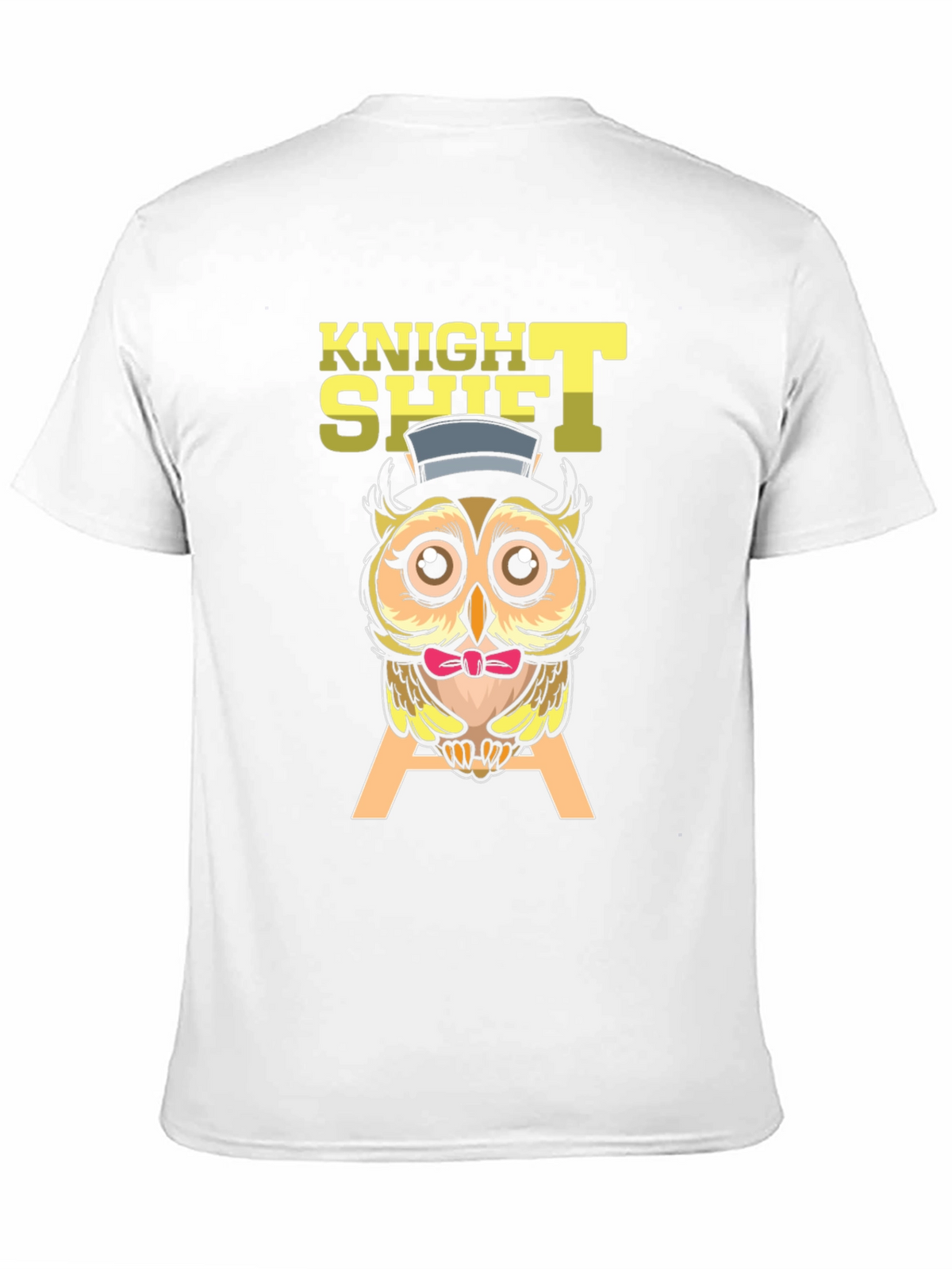 Knight Shift Owl T-Shirt Funny Graphic Tee