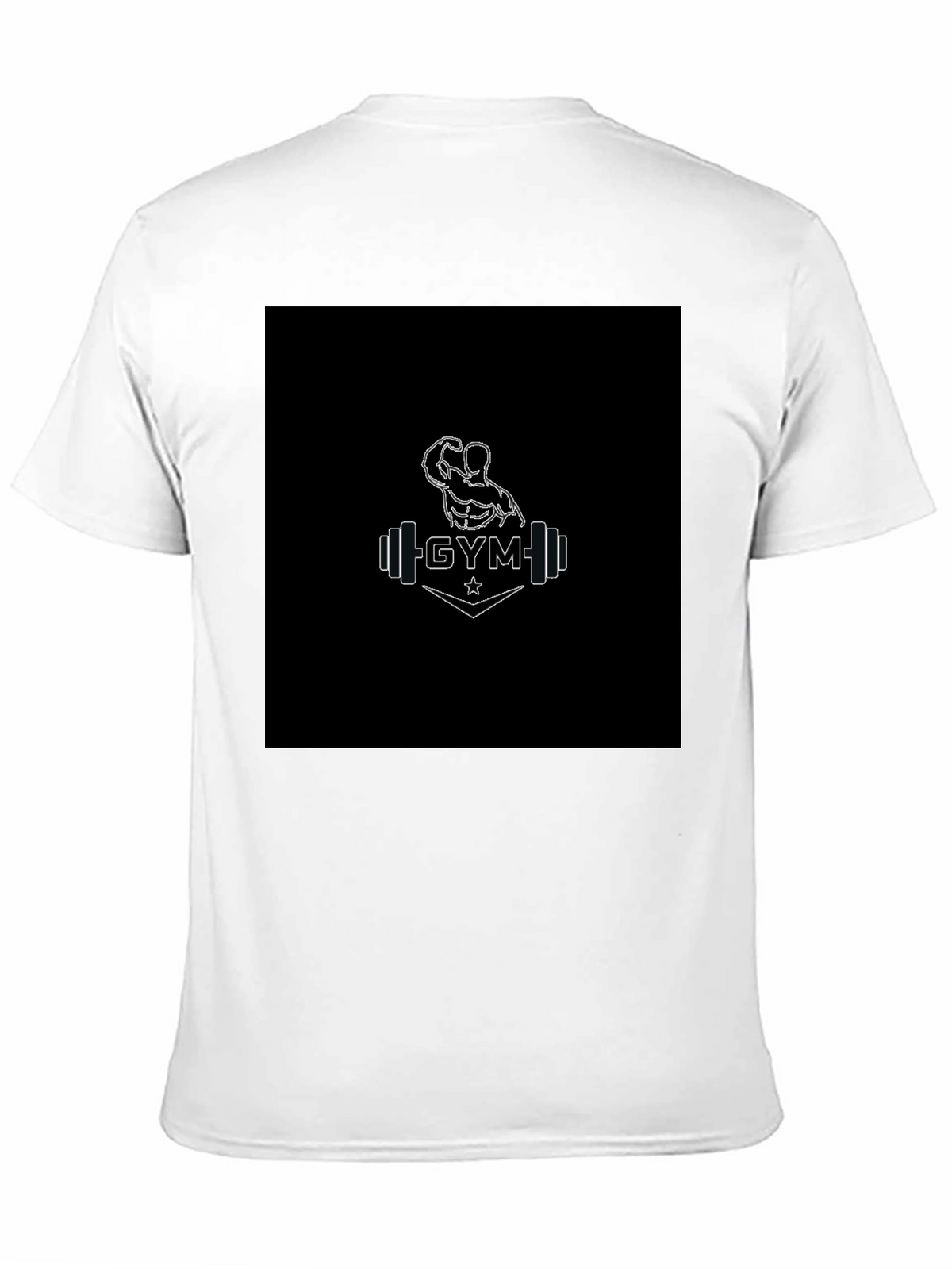 Gym Graphic Black T-Shirt for Men