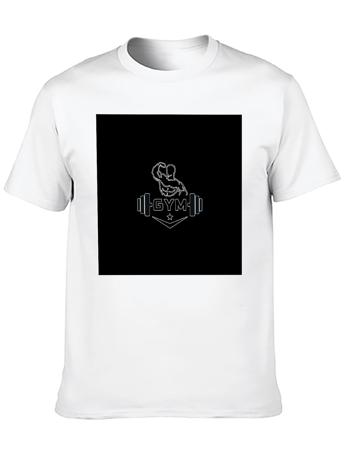 Gym Graphic Black T-Shirt for Men