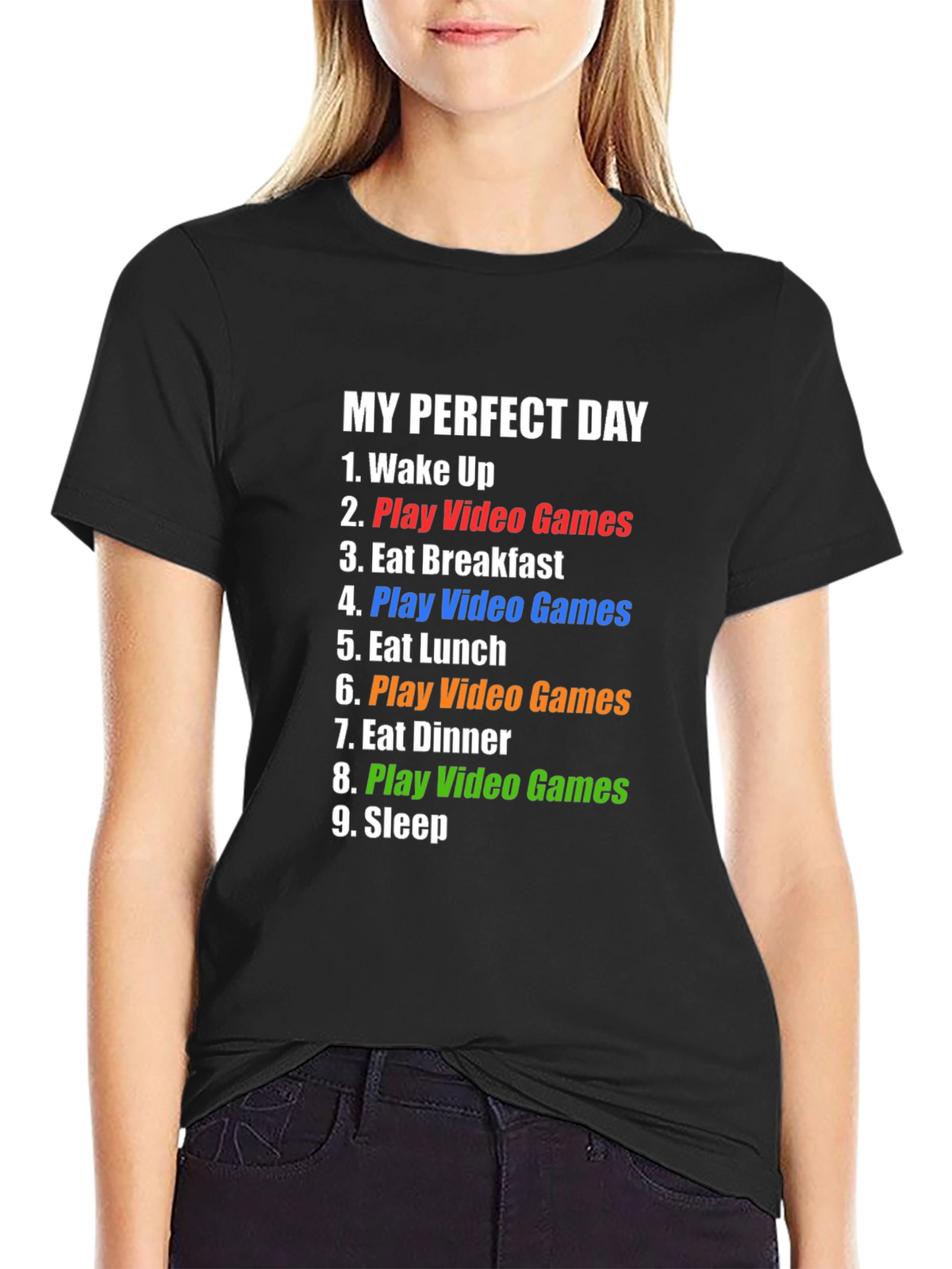Funny Gamer T-Shirt - My Perfect Day