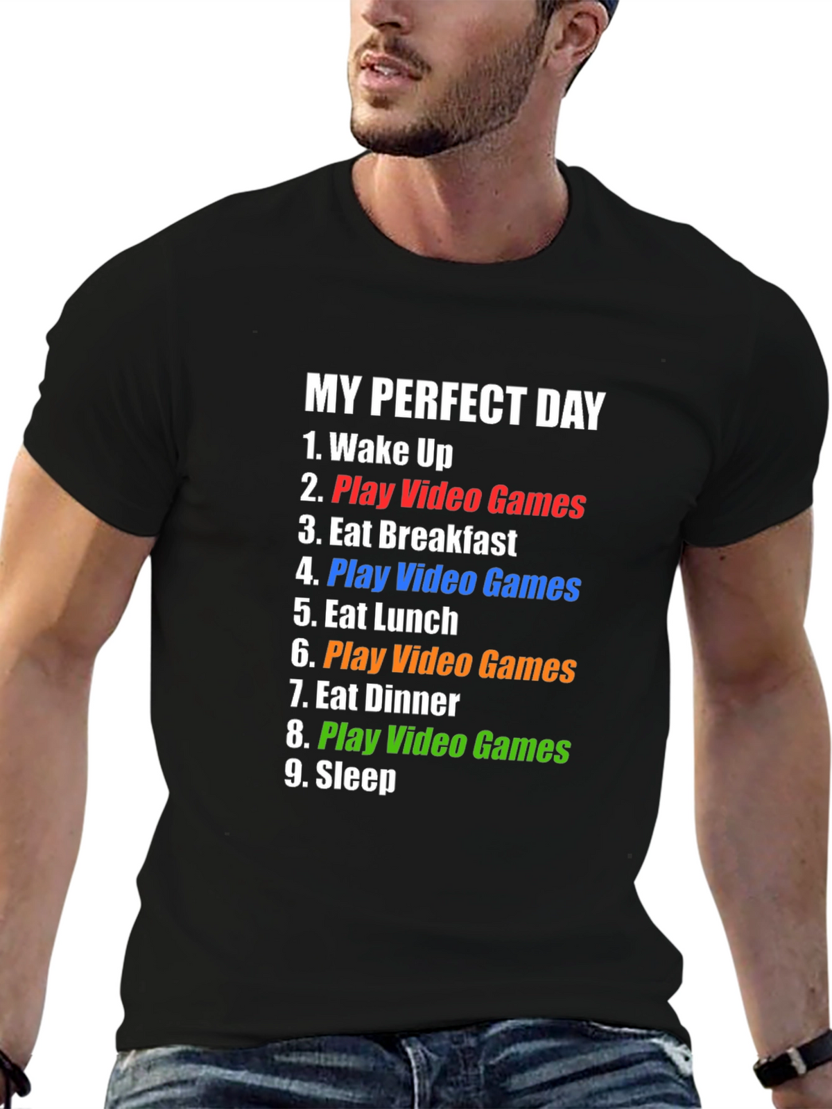 Funny Gamer T-Shirt - My Perfect Day