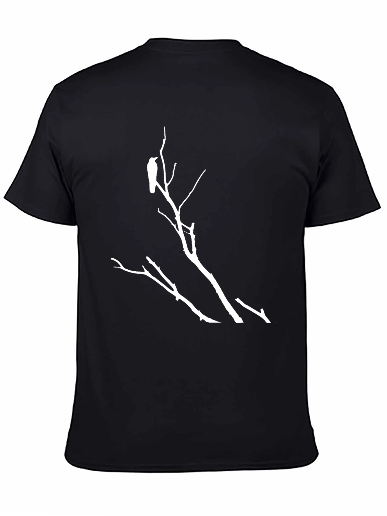 Raven on Branch Graphic T-Shirt