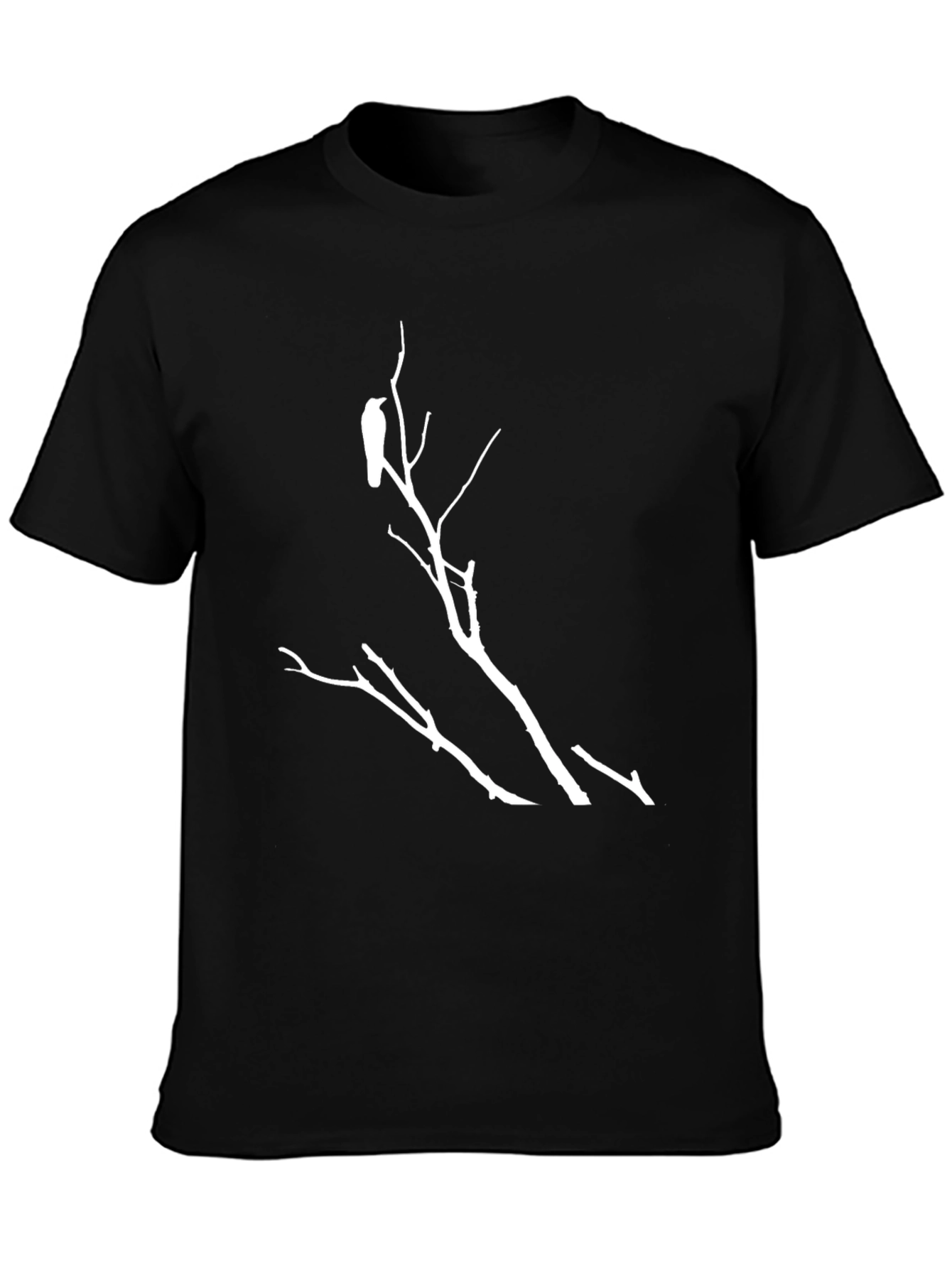 Raven on Branch Graphic T-Shirt