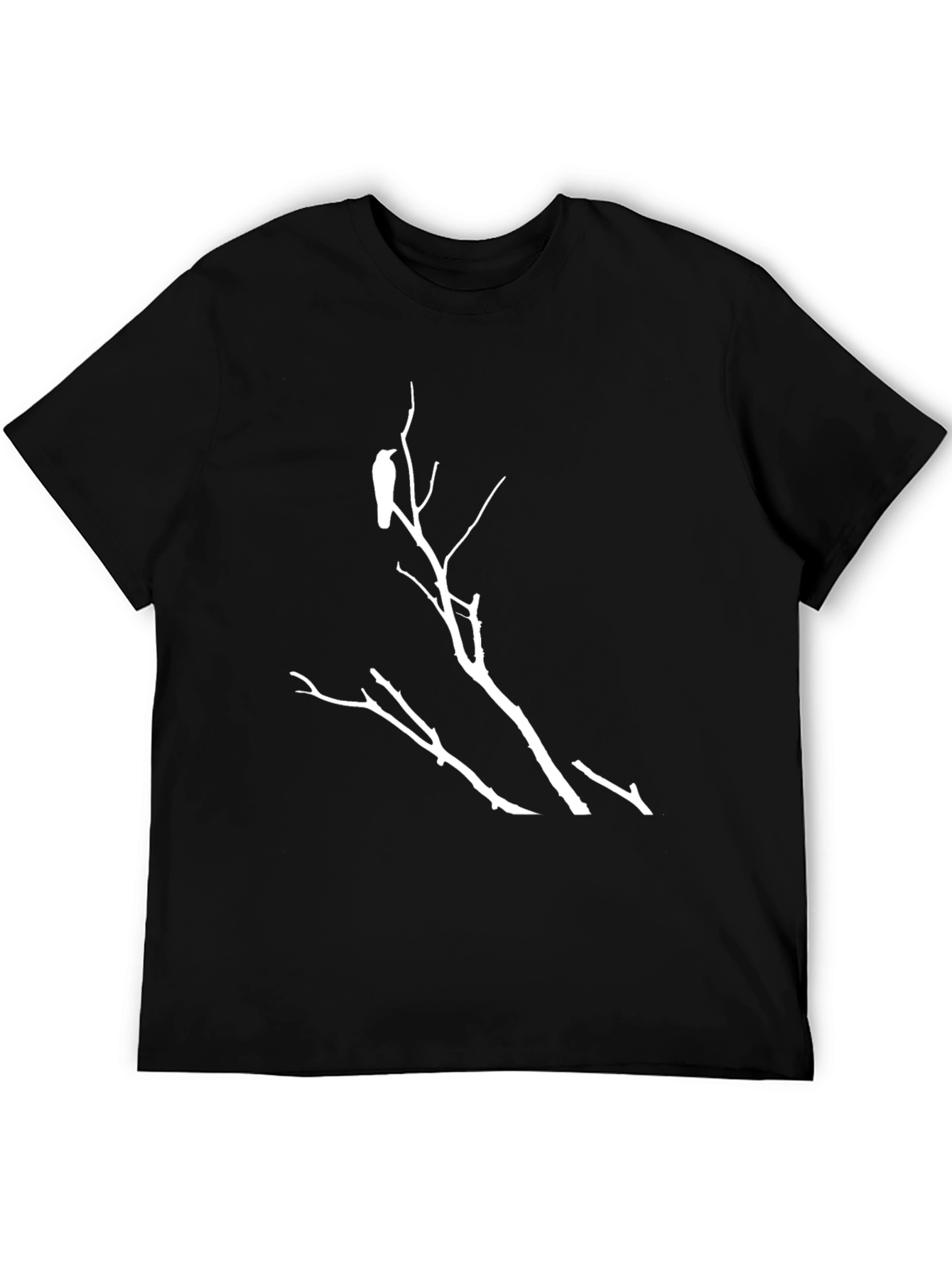 Raven on Branch Graphic T-Shirt