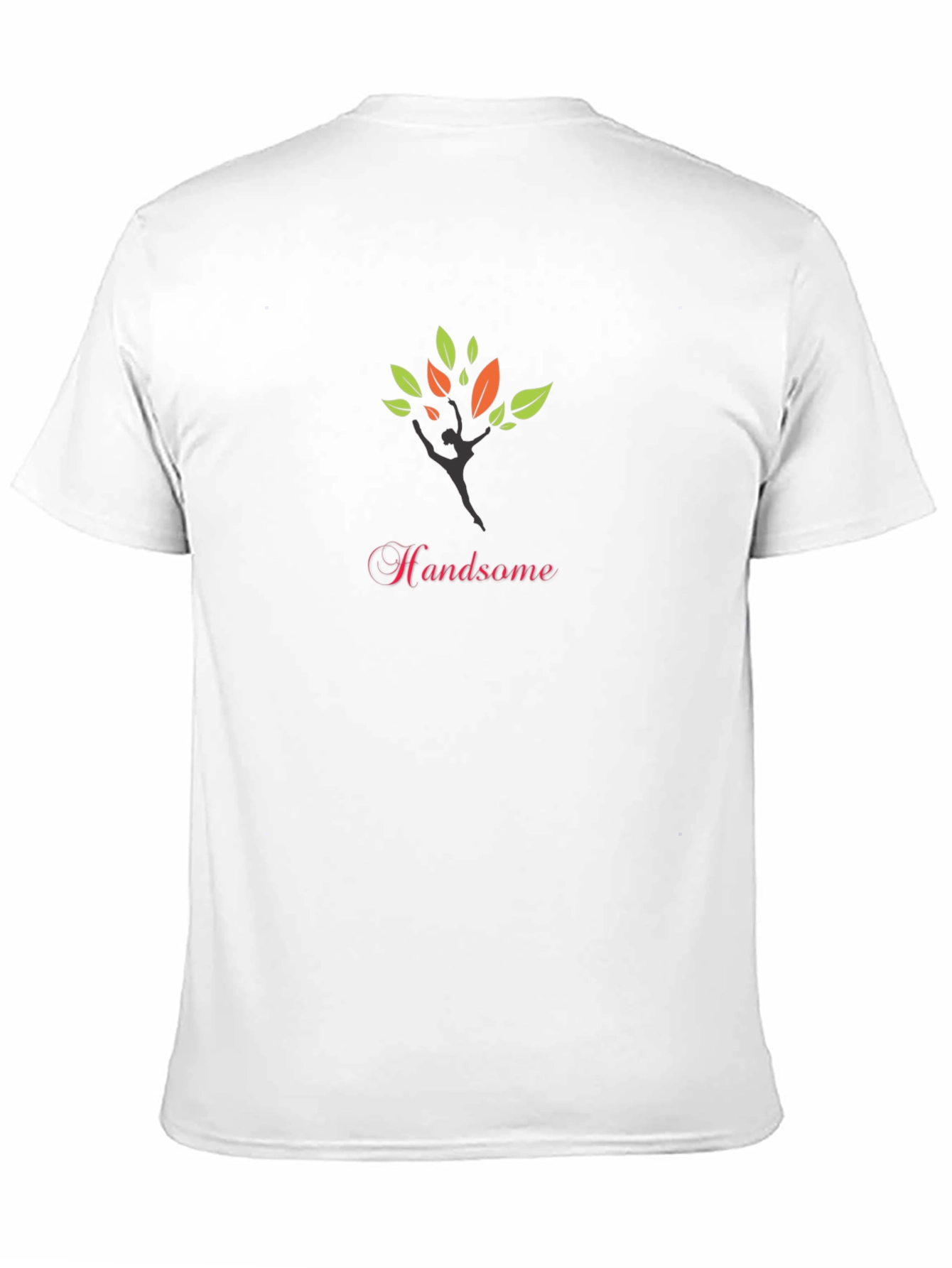 Stylish Black Tee with Handsome Tree Design