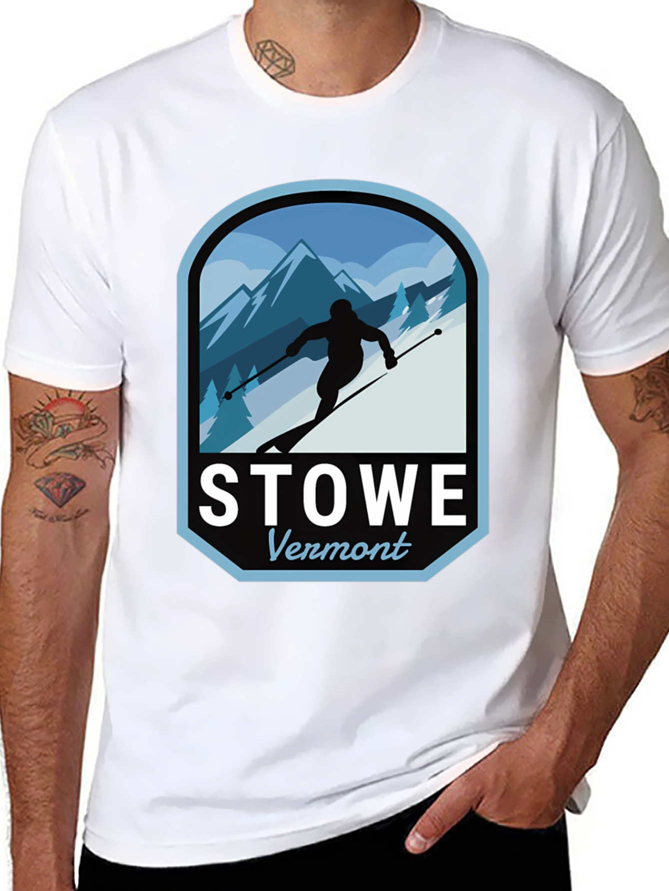 Stowe Vermont Skiing T-Shirt
