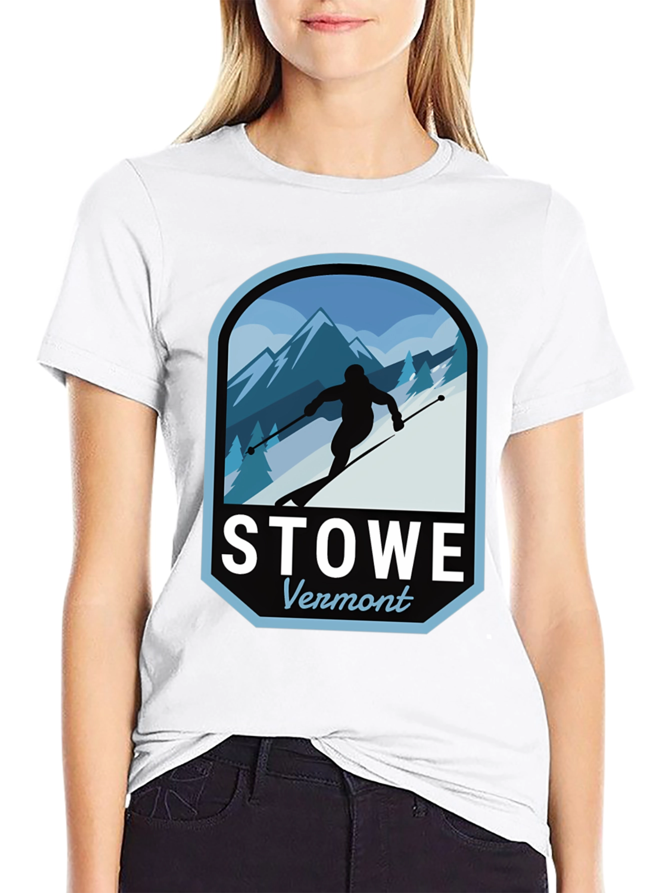 Stowe Vermont Skiing T-Shirt