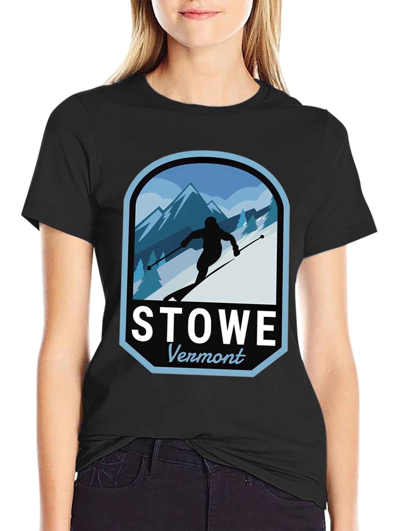 Stowe Vermont Skiing T-Shirt