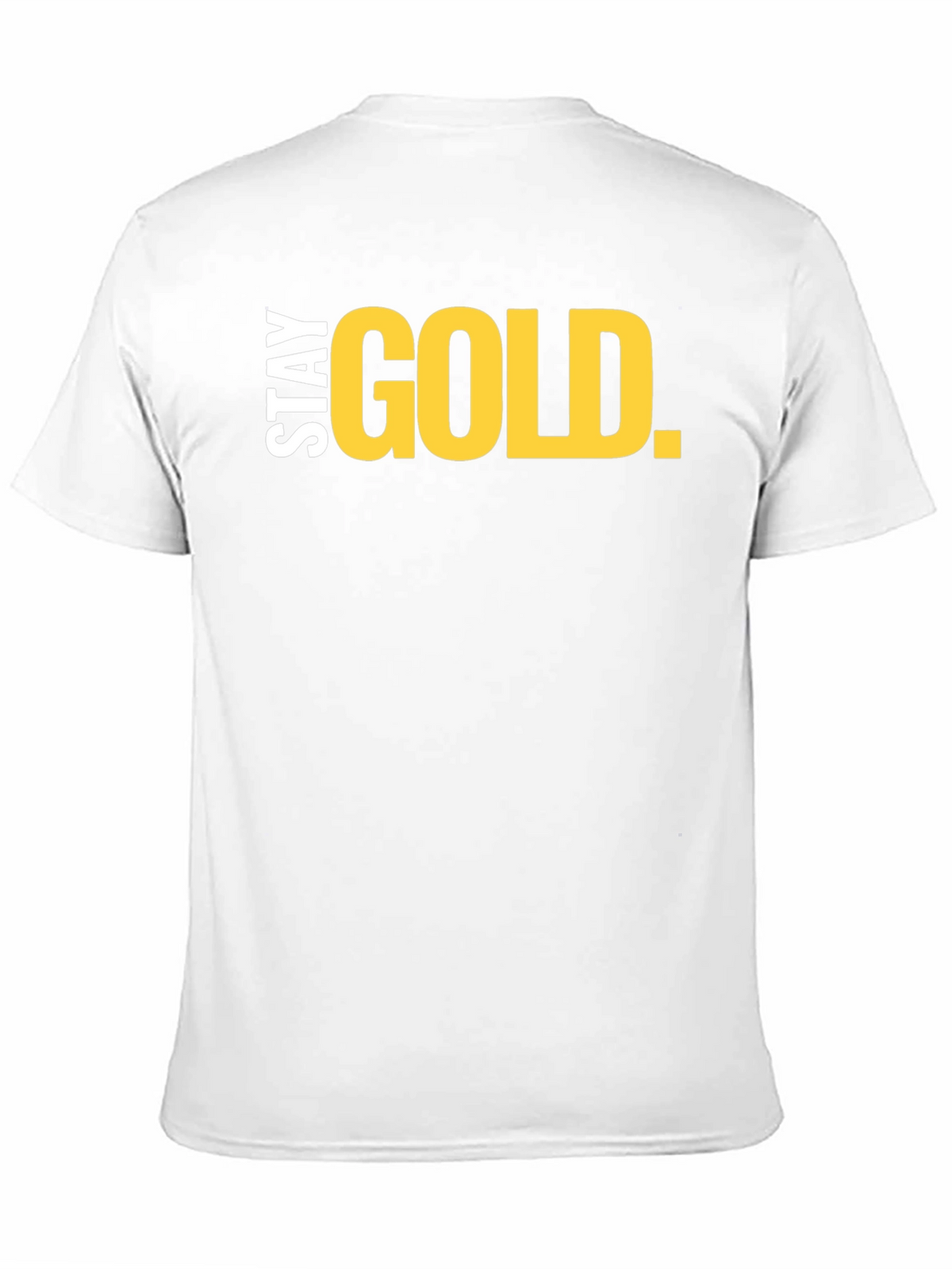 Stay Gold Graphic Tee - Black Crew Neck