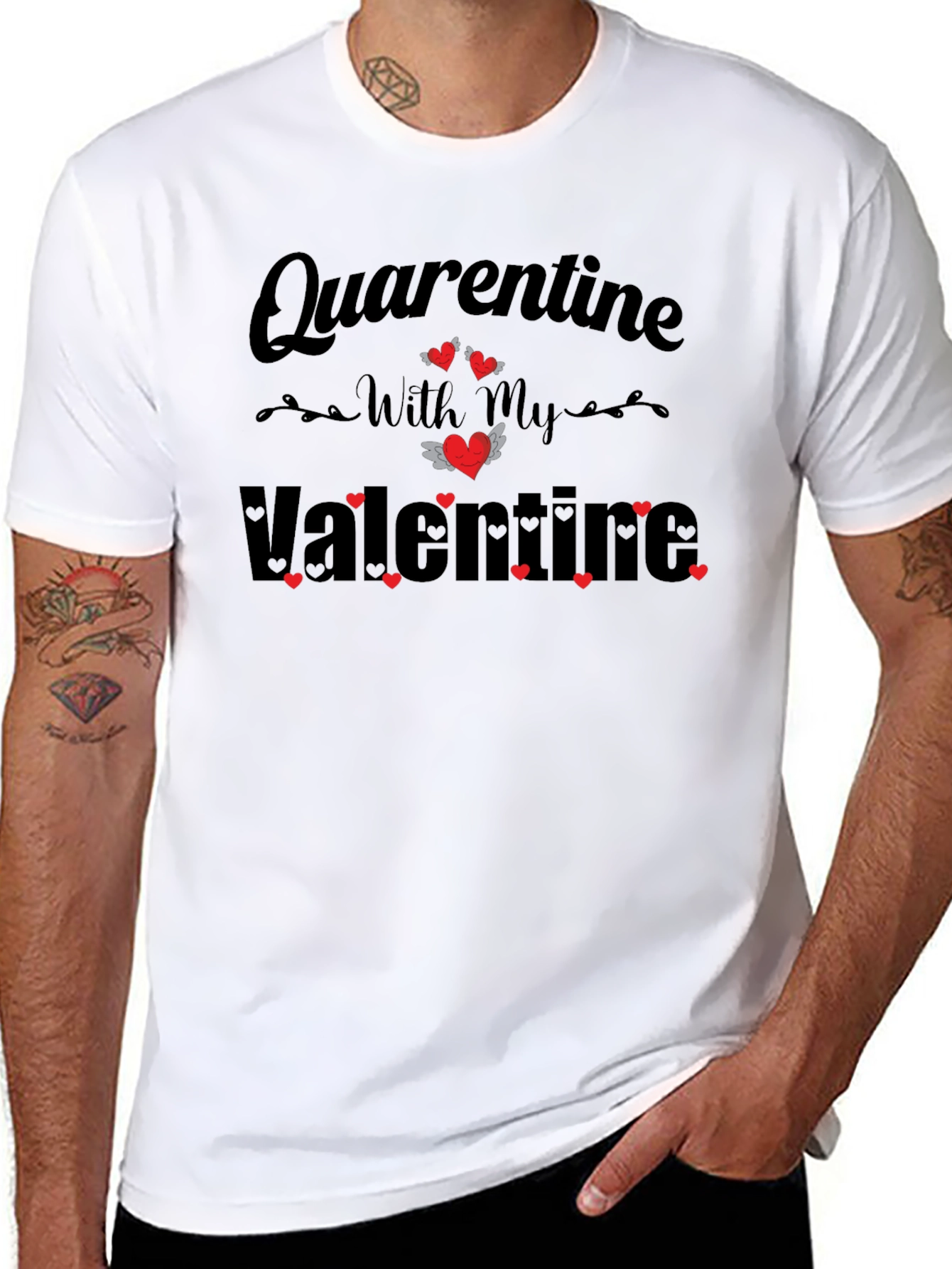 Quarantine Valentines Day T-Shirt