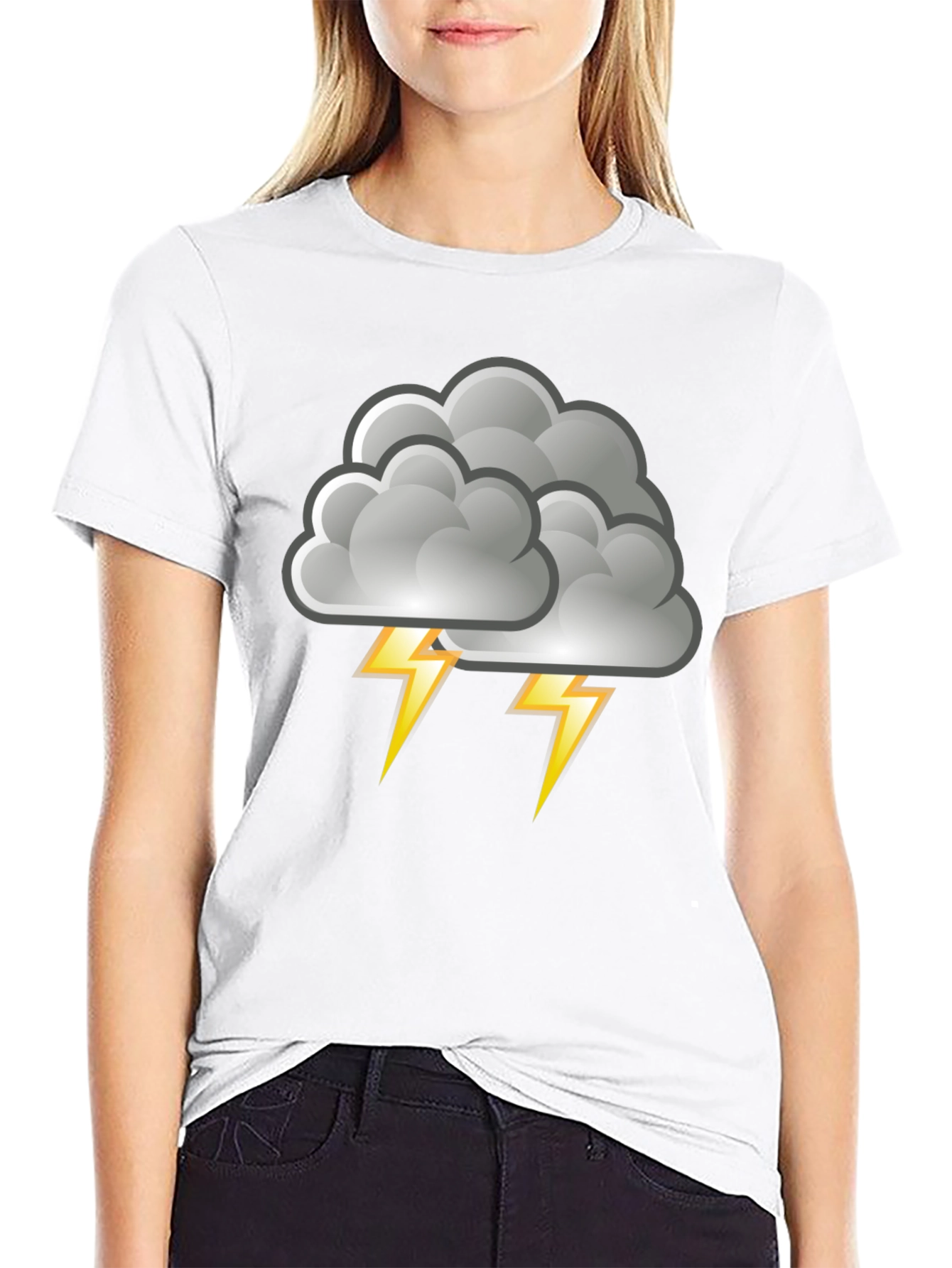 Stormy Weather T-Shirt - Cloud Lightning Design