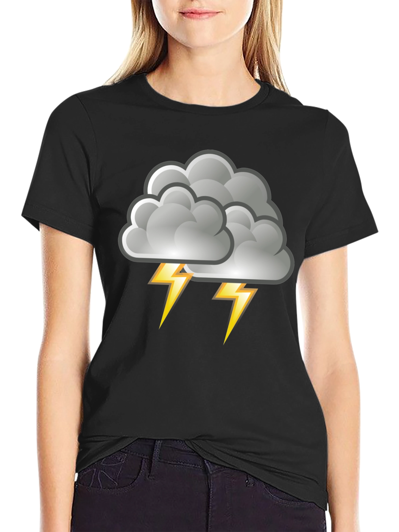 Stormy Weather T-Shirt - Cloud Lightning Design