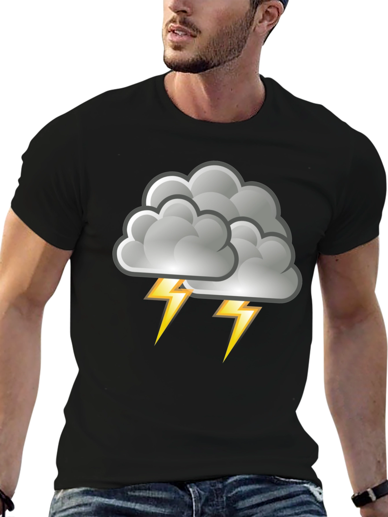 Stormy Weather T-Shirt - Cloud Lightning Design