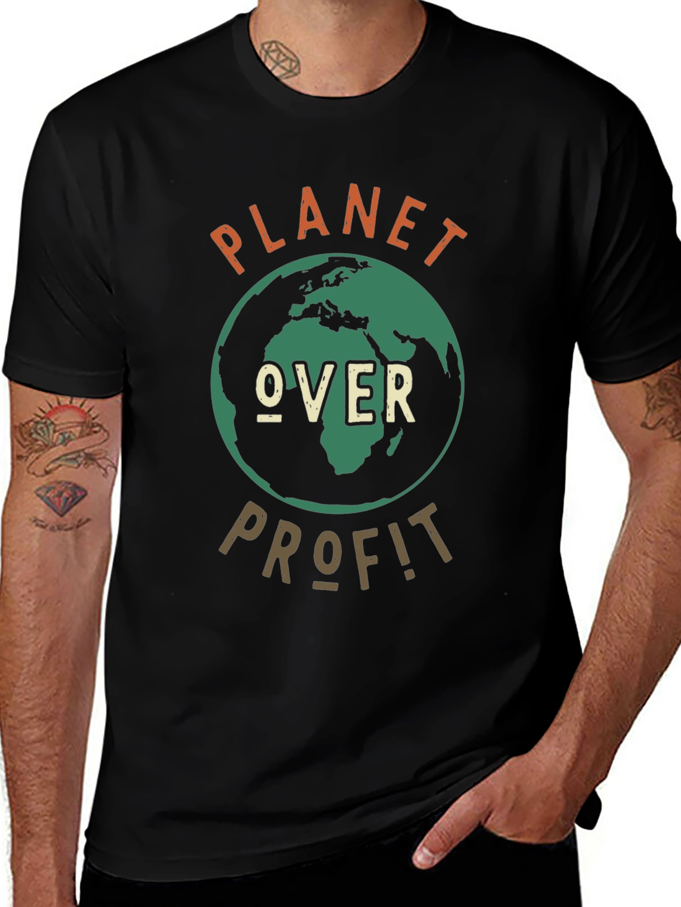 Planet Over Profit Graphic Tee - Earth Day Shirt