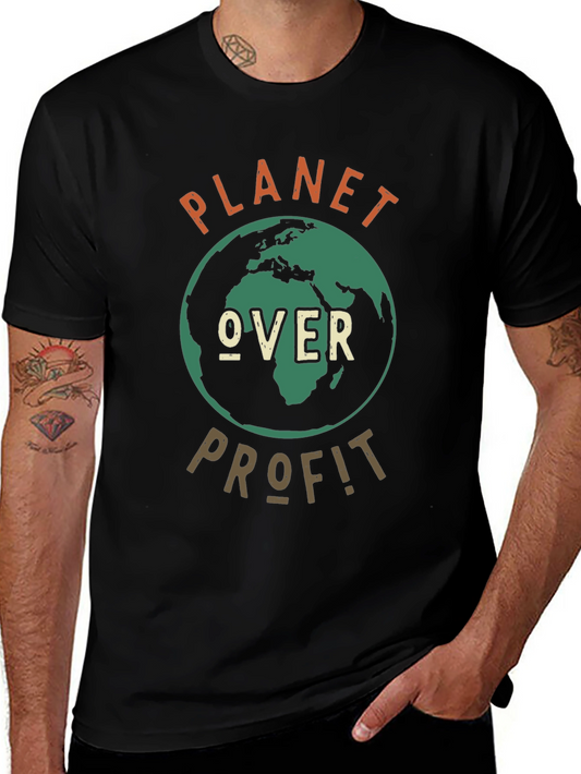 Planet Over Profit Graphic Tee - Earth Day Shirt