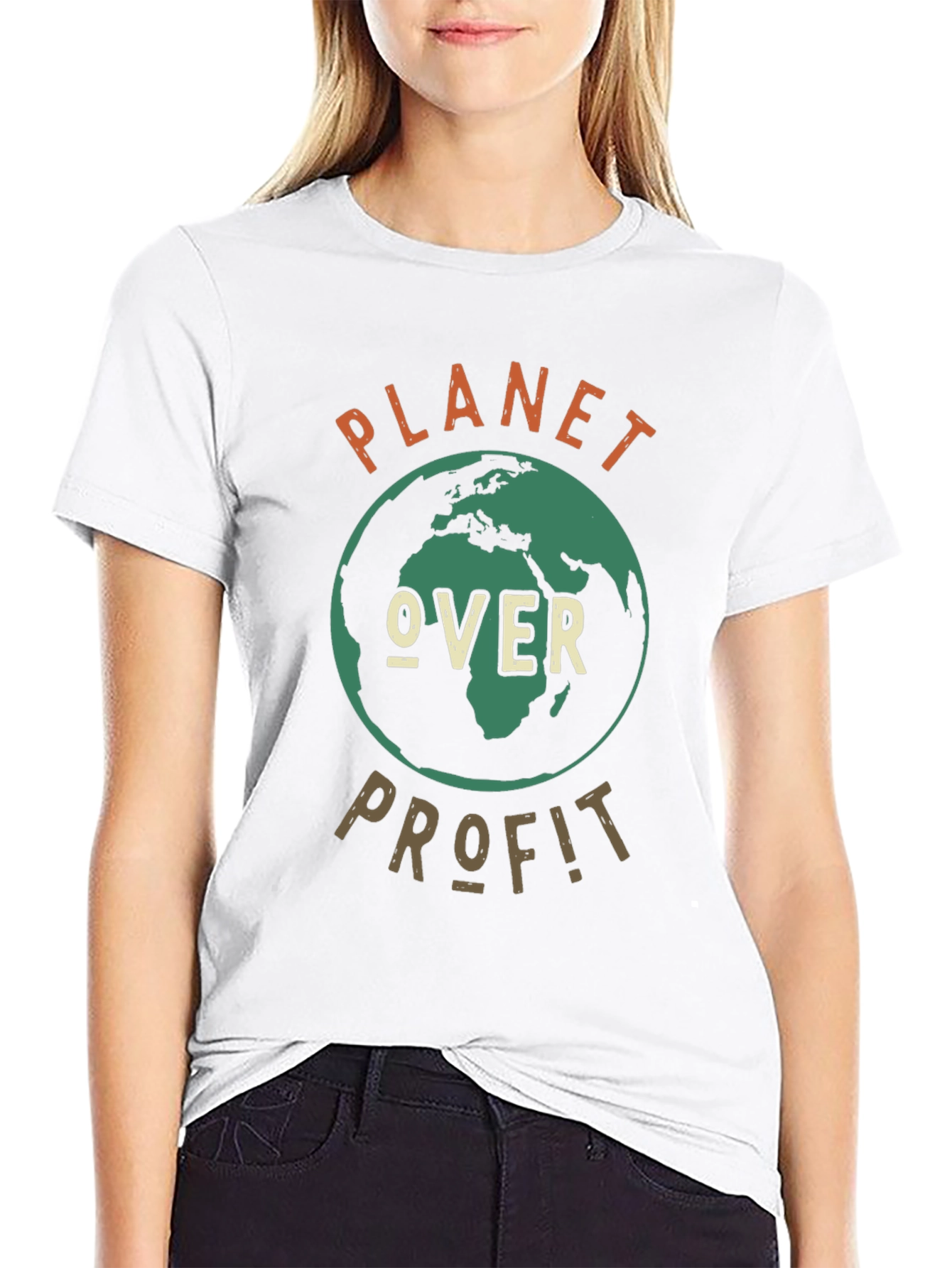 Planet Over Profit Graphic Tee - Earth Day Shirt