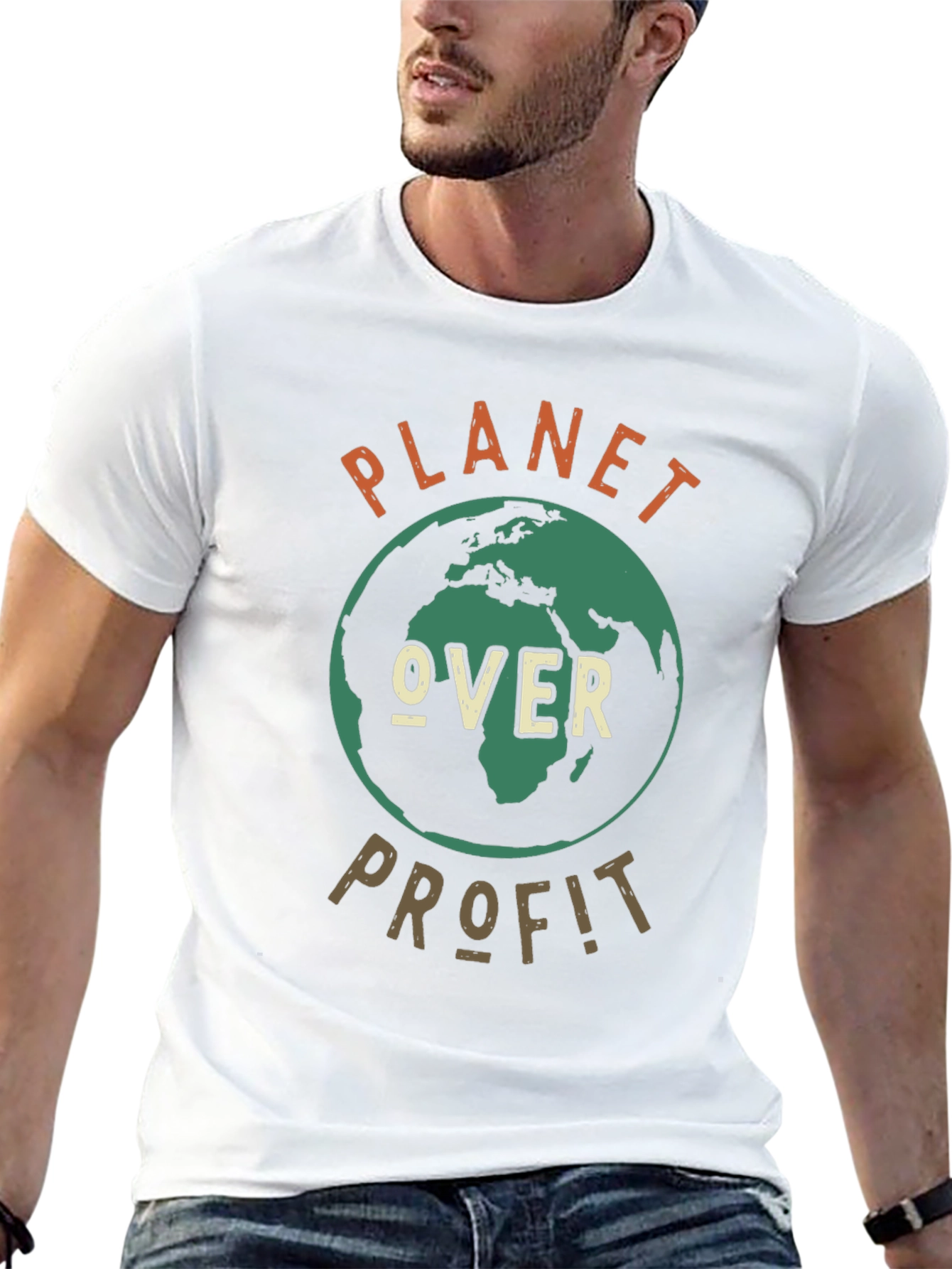Planet Over Profit Graphic Tee - Earth Day Shirt