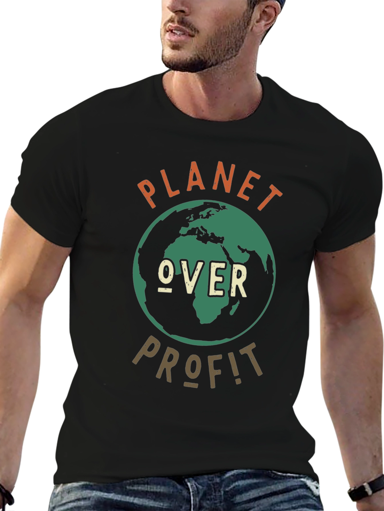 Planet Over Profit Graphic Tee - Earth Day Shirt