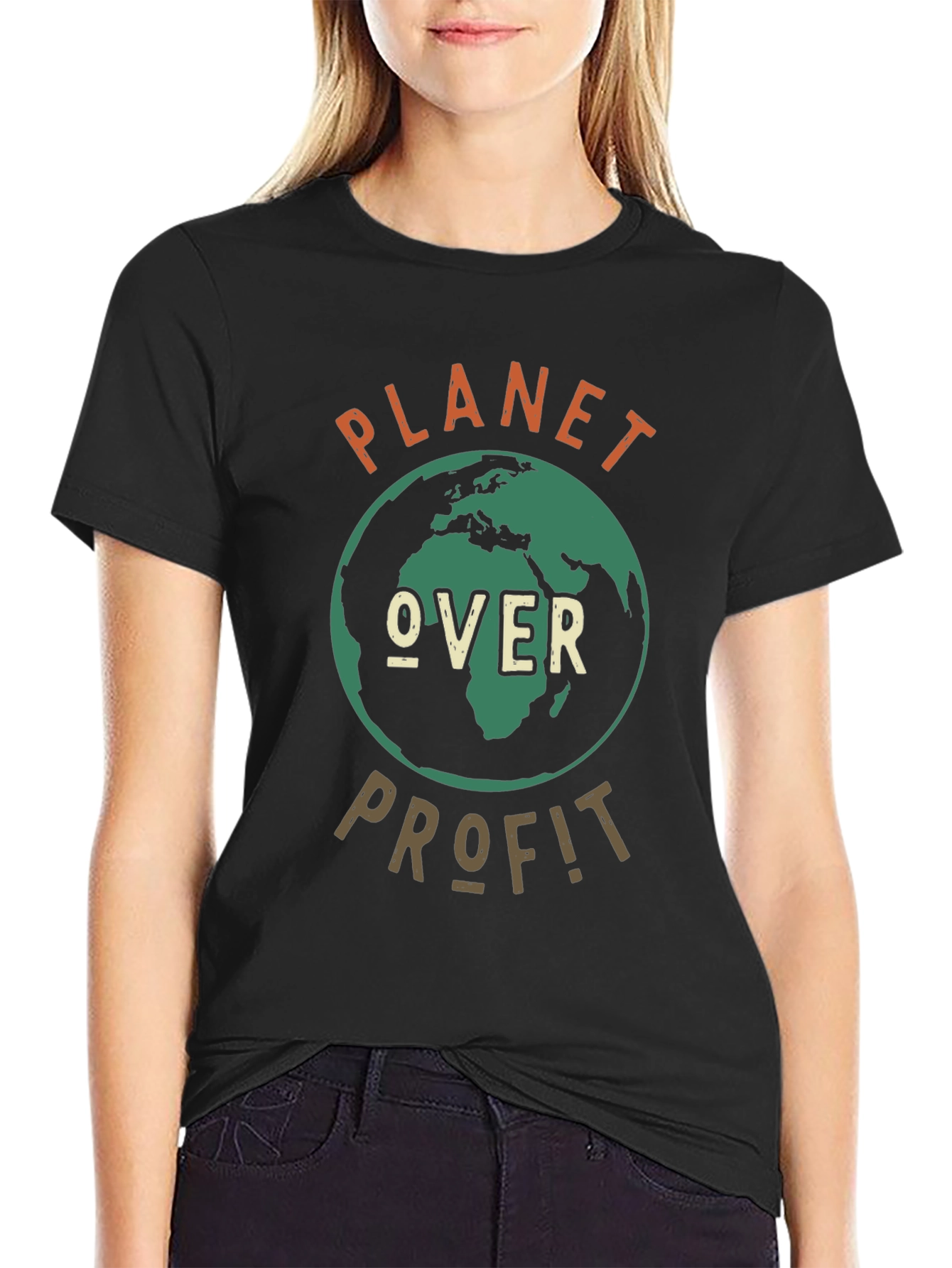 Planet Over Profit Graphic Tee - Earth Day Shirt