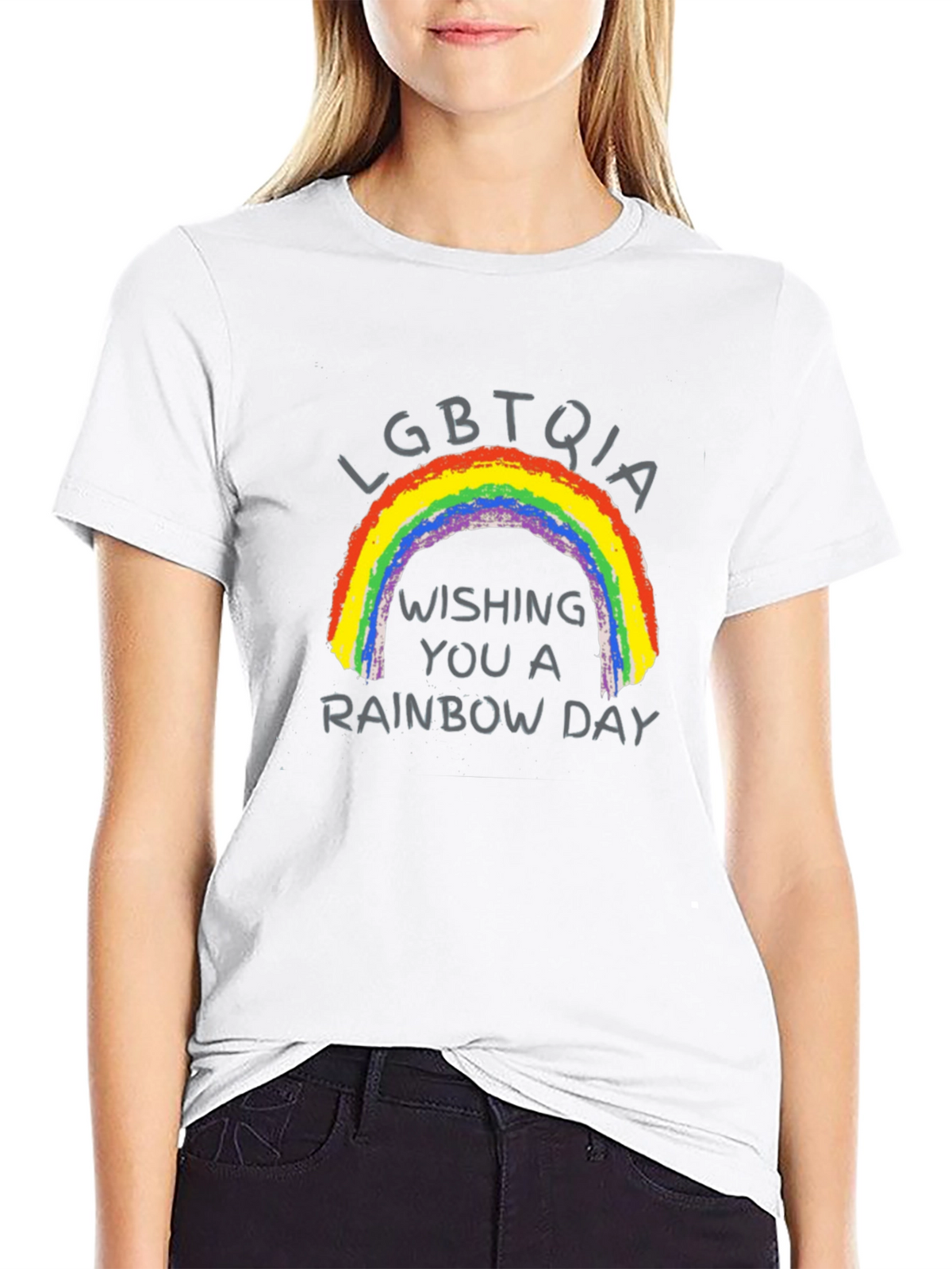 LGBTQIA Rainbow Day Black T-Shirt