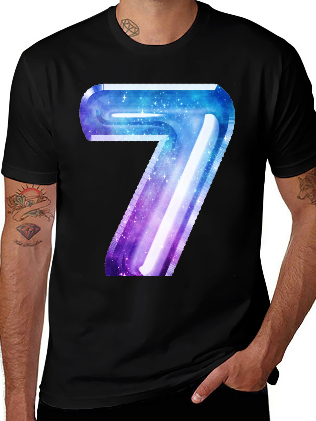 Galaxy Number 7 Graphic Tee