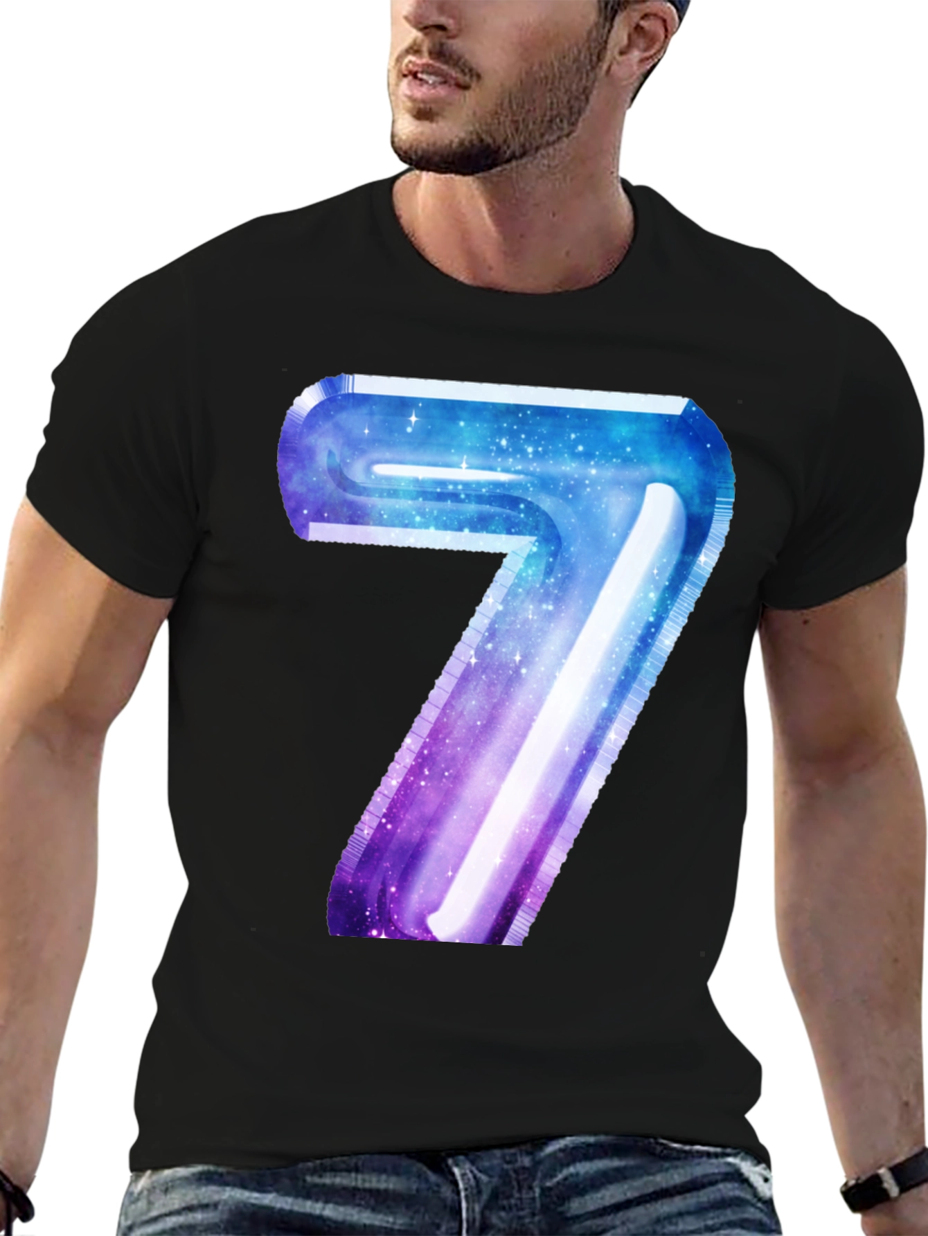 Galaxy Number 7 Graphic Tee