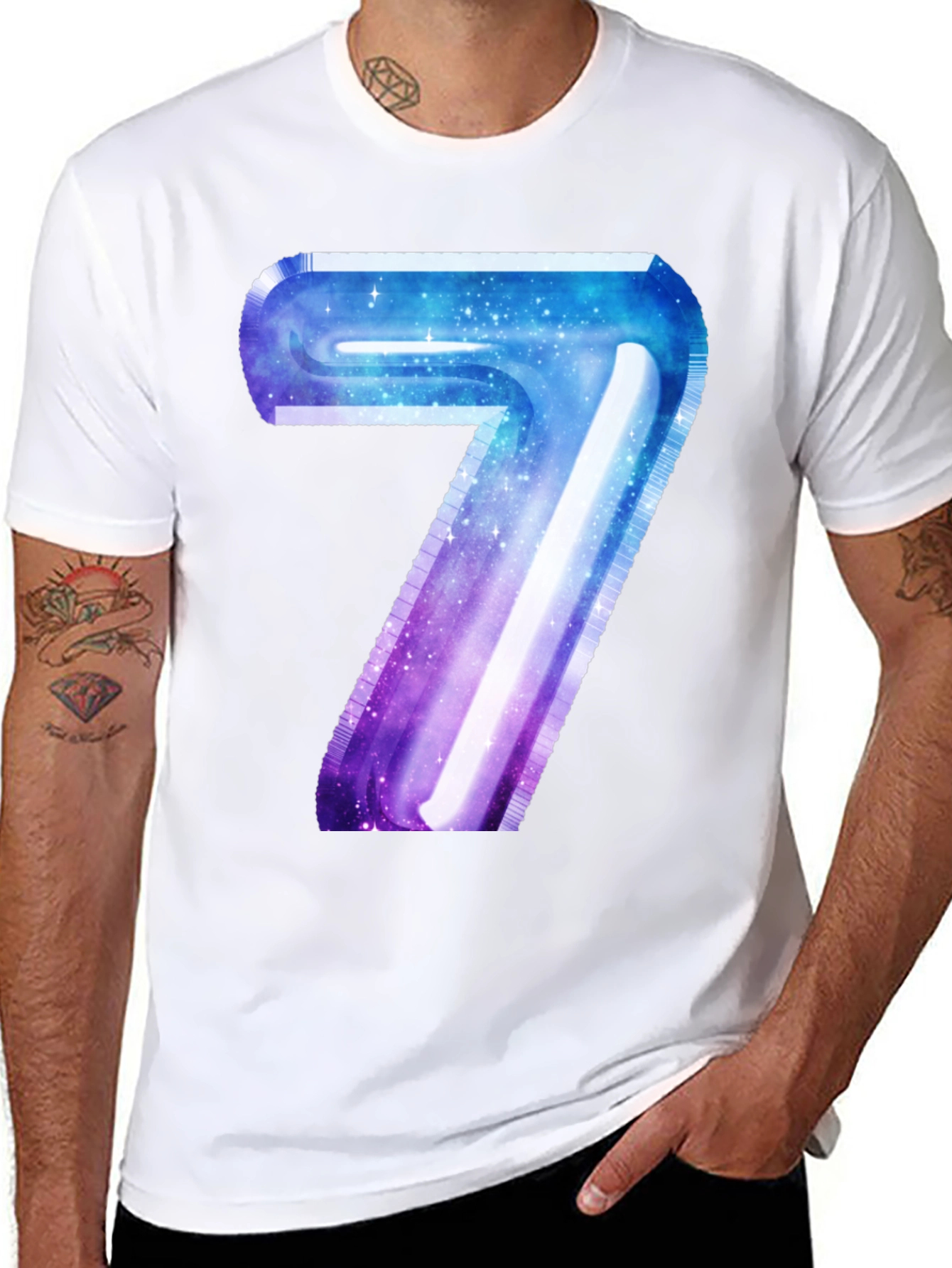 Galaxy Number 7 Graphic Tee