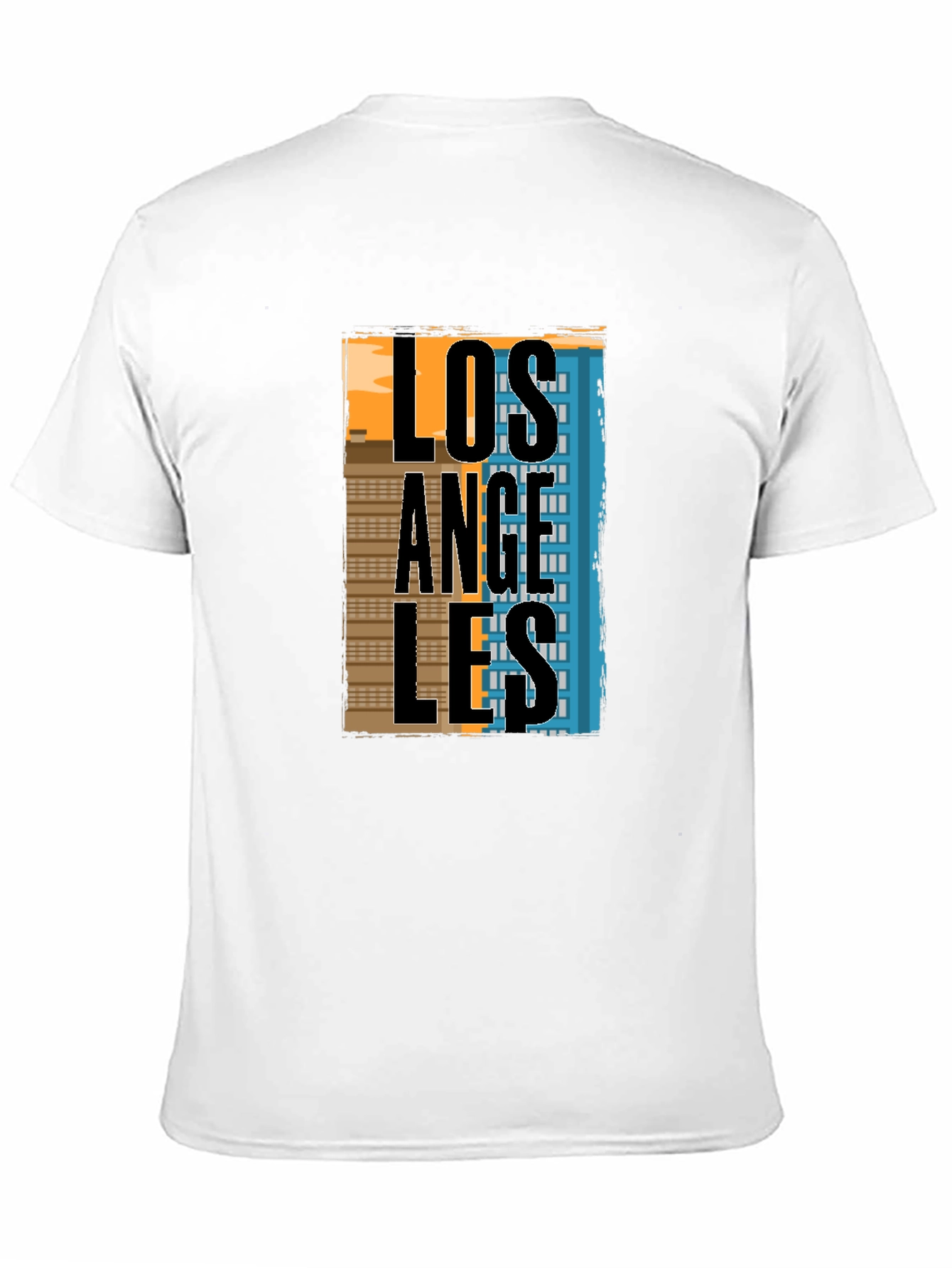 Los Angeles Graphic T-Shirt - Black Cotton Tee