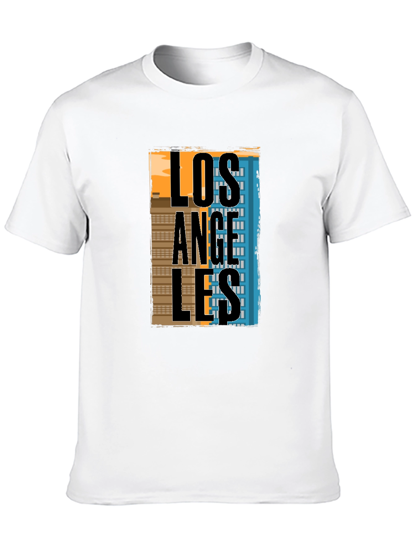Los Angeles Graphic T-Shirt - Black Cotton Tee
