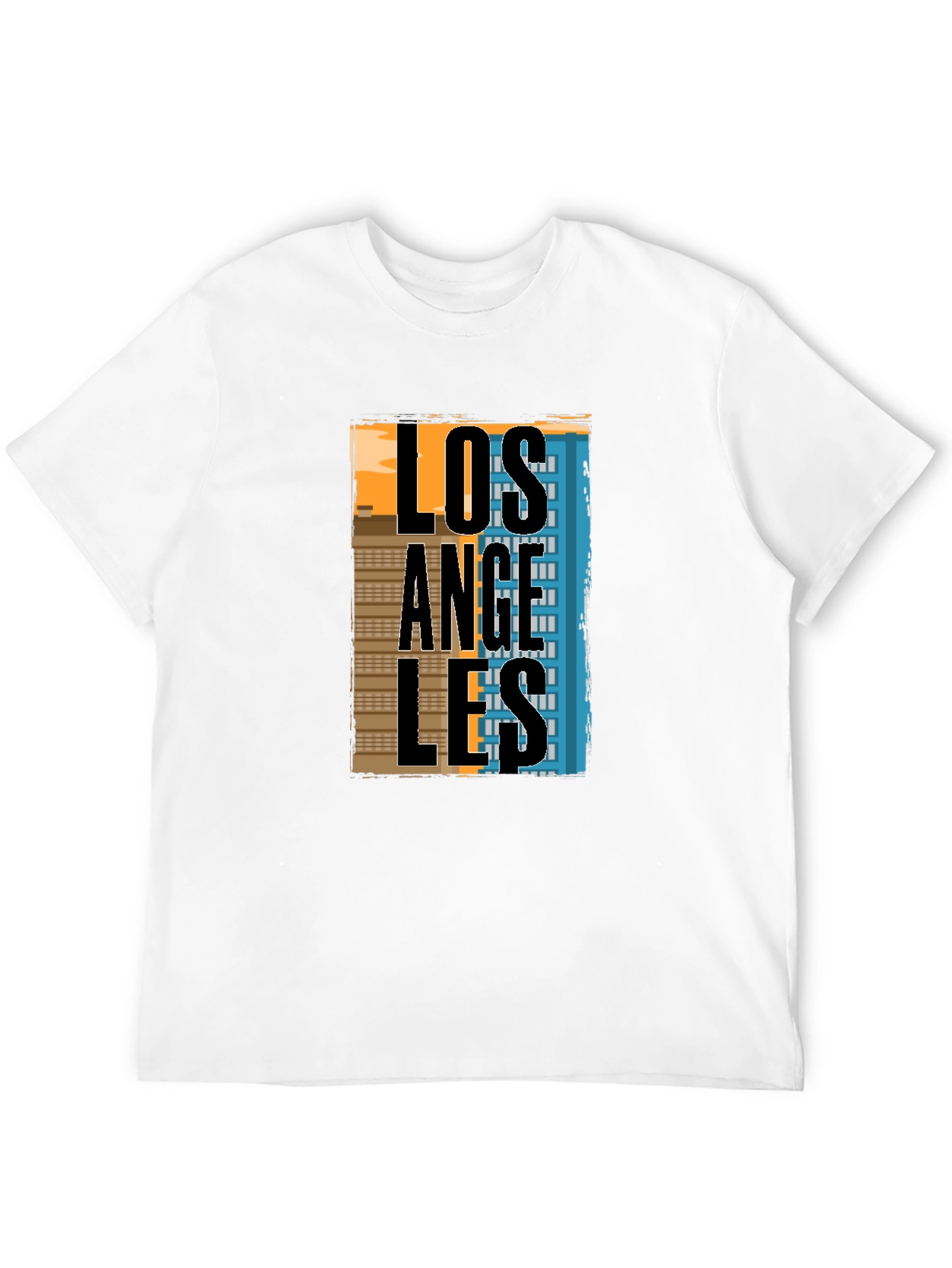 Los Angeles Graphic T-Shirt - Black Cotton Tee