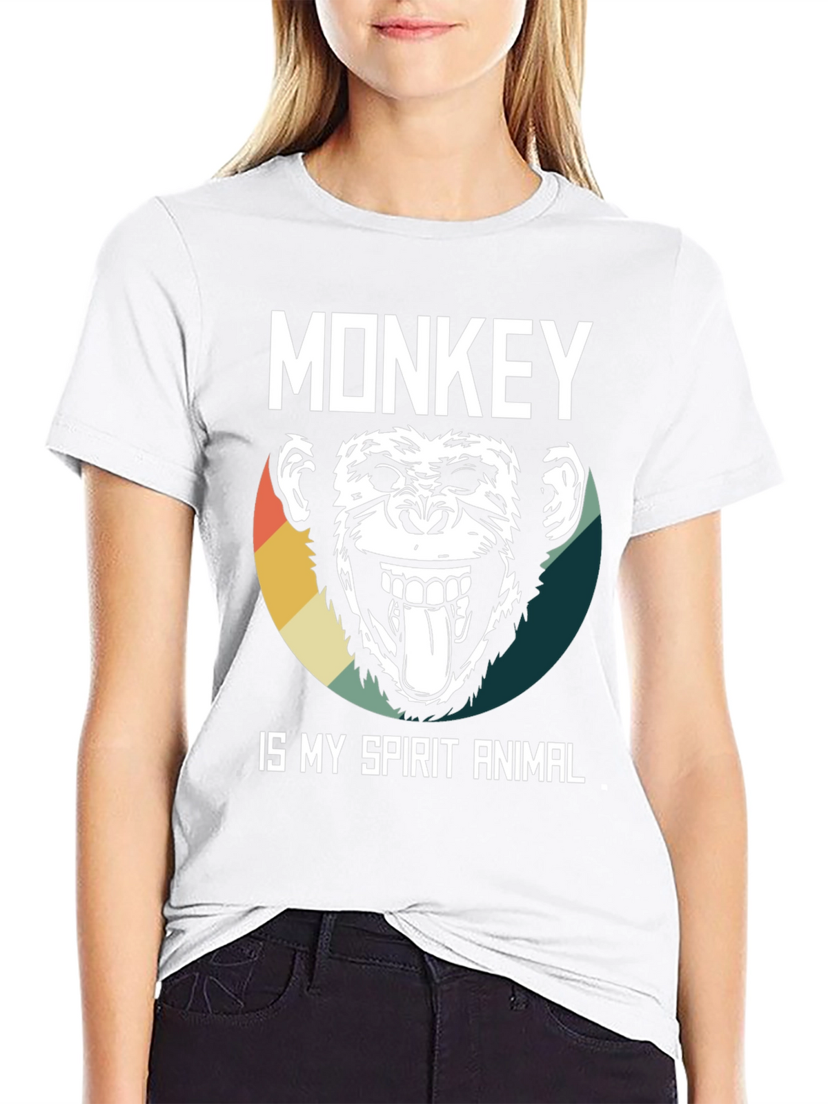 Monkey Spirit Animal Graphic Tee
